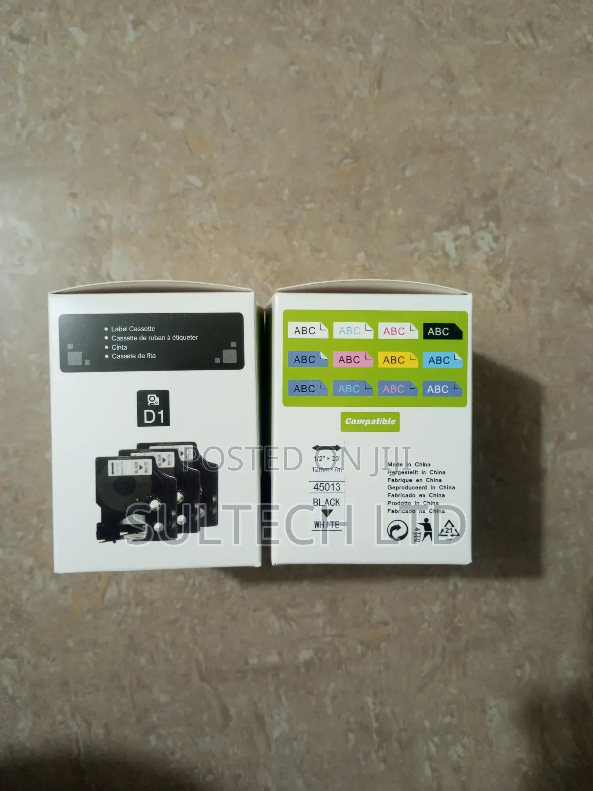 Dymo D1 Label Cassette 5 in 1 Pack