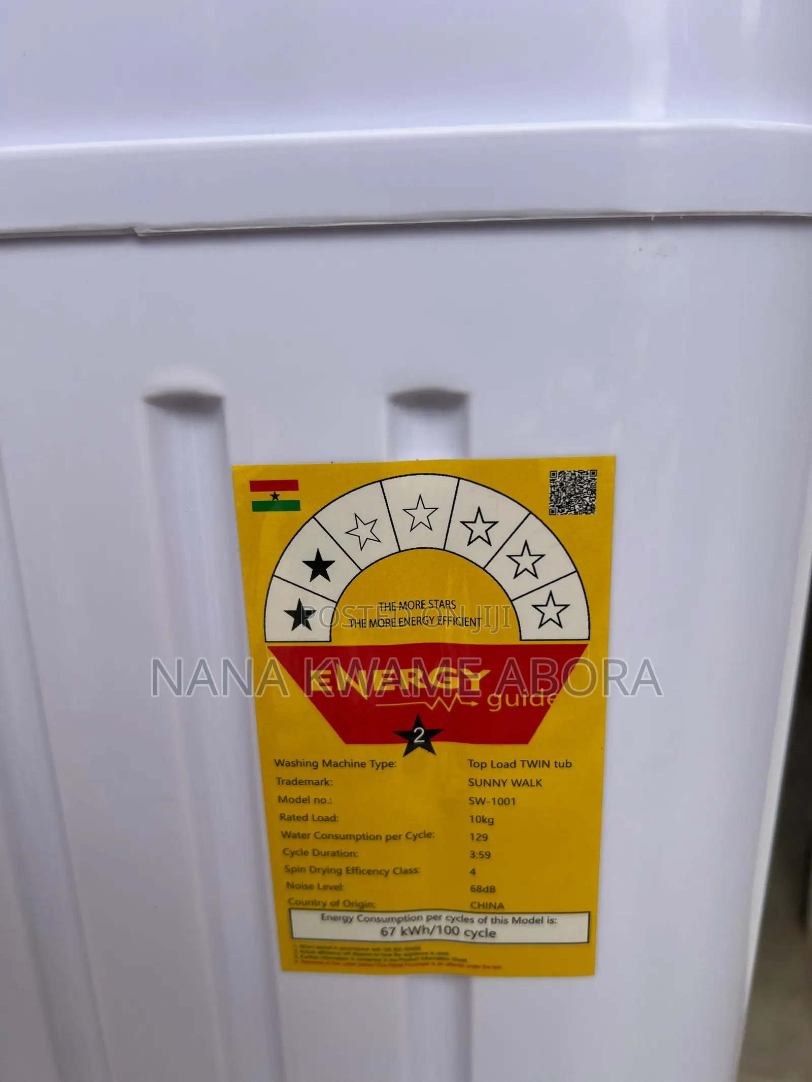 Sunnywalk Brand New Washing Machine 10kg