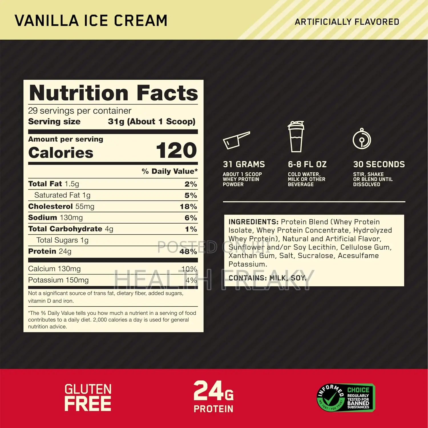 Protein Gold Standard 100% Whey Protein Muscle Builder