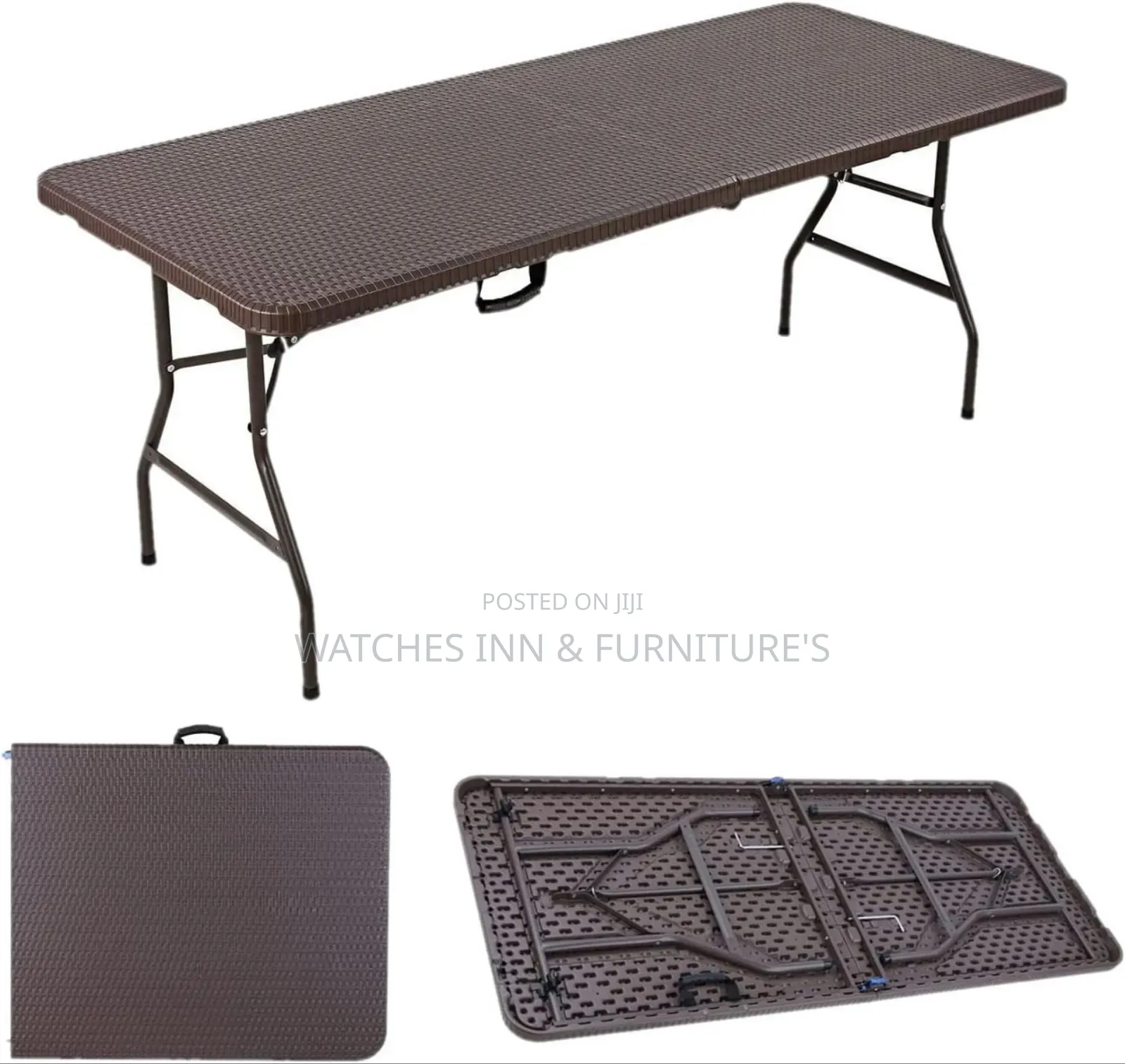 Brown Event Conference Foldable Table 180cm