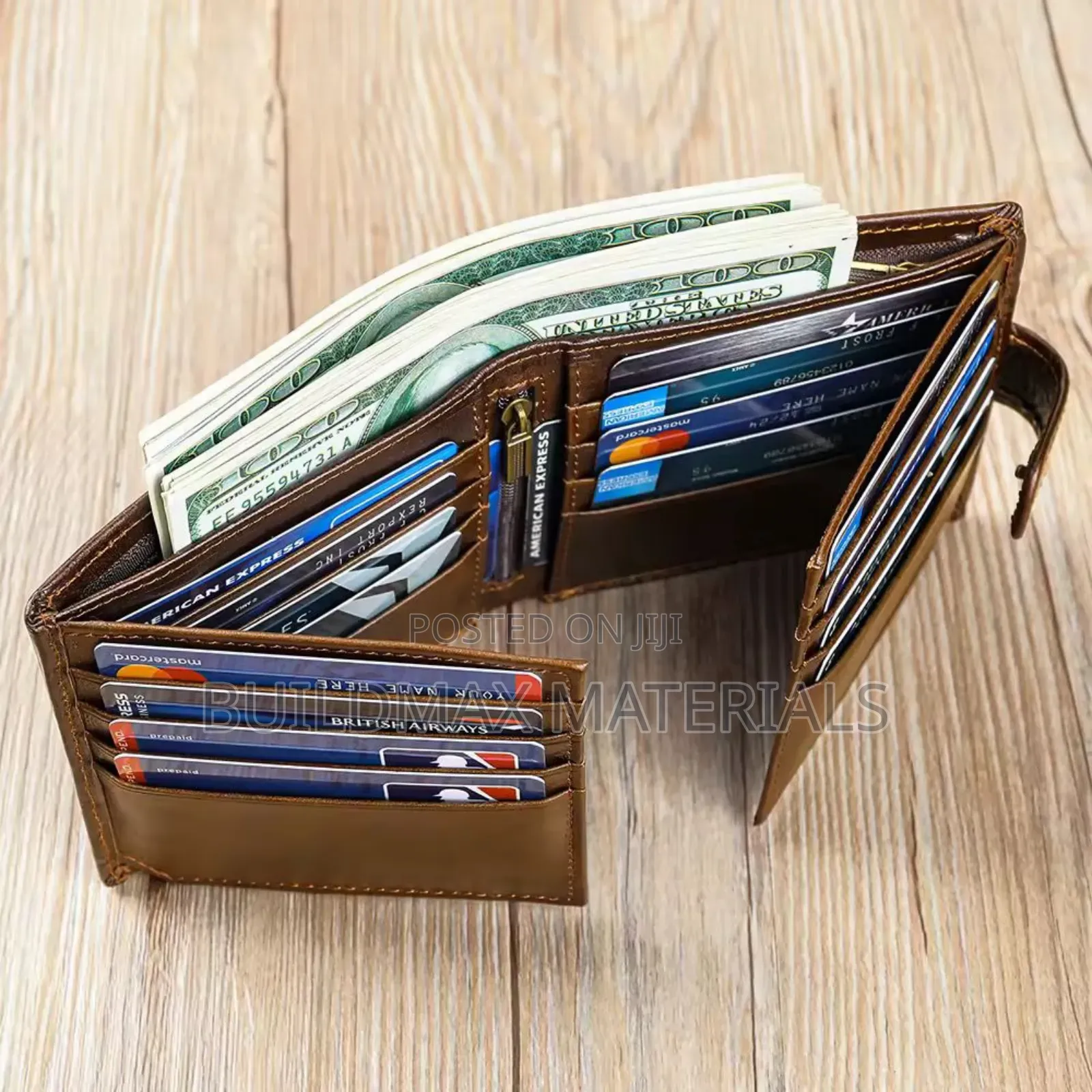 Men Rfid Anti-theft Wallet With 19 Cards Holder Purse