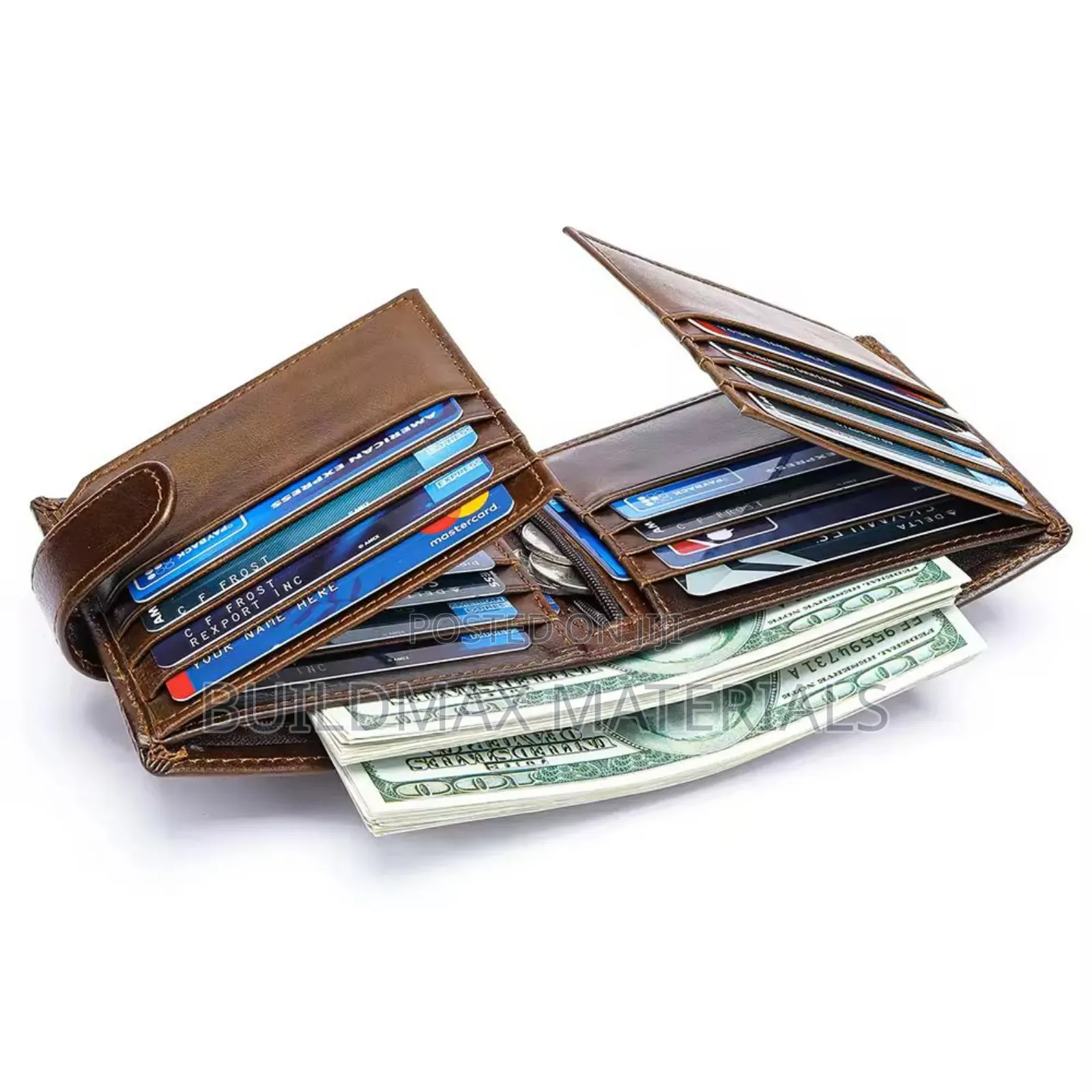 Men Rfid Anti-theft Wallet With 19 Cards Holder Purse