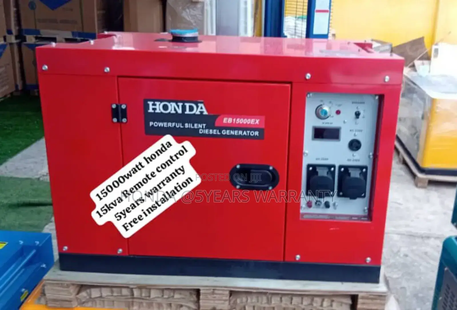 Red Honda 15kva 15000watt Remote Control Generator 15kva