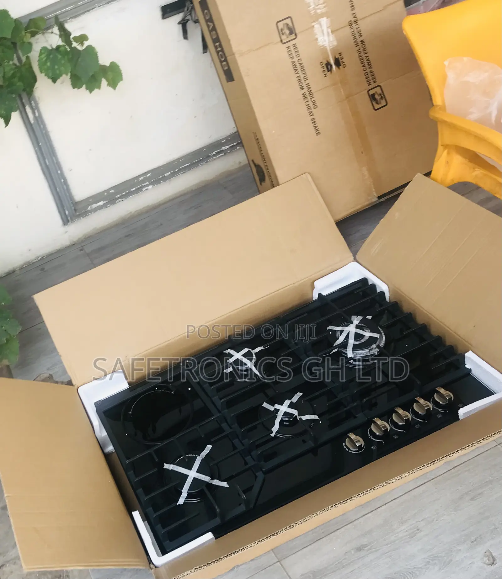 Kindly Order New Black 90cm Ceramic 1 Electric 4 Gas Cooker