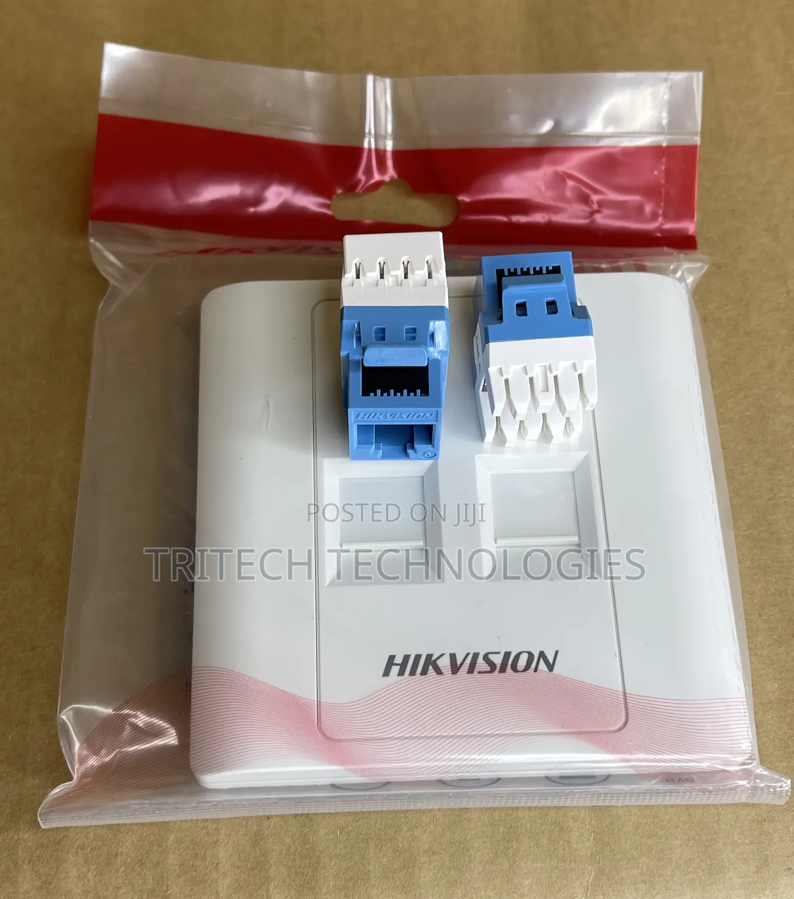 Hikvision Cat6 Face Plate With Jack