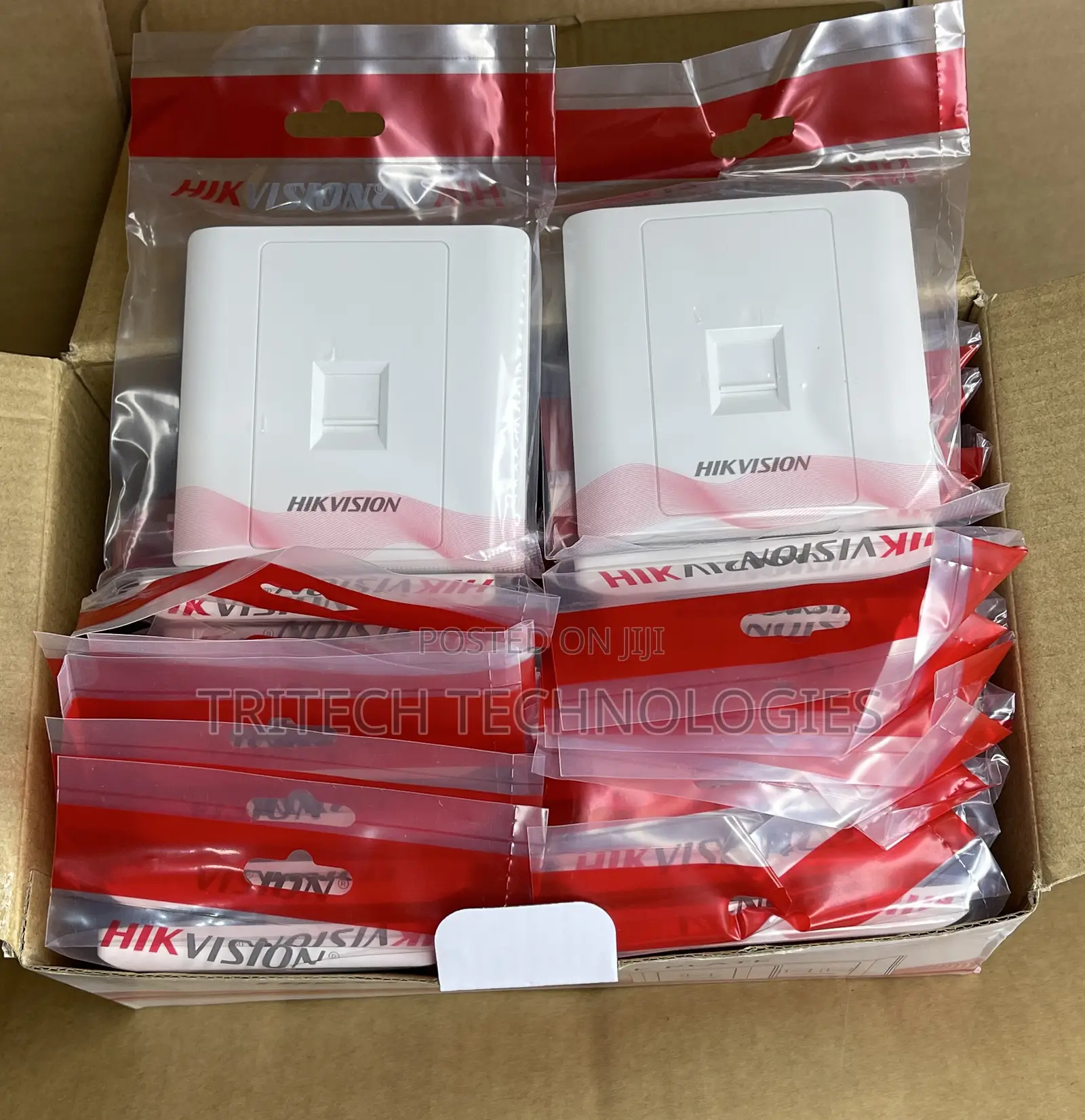 Hikvision Cat6 Copper Face Plate Single With Jack