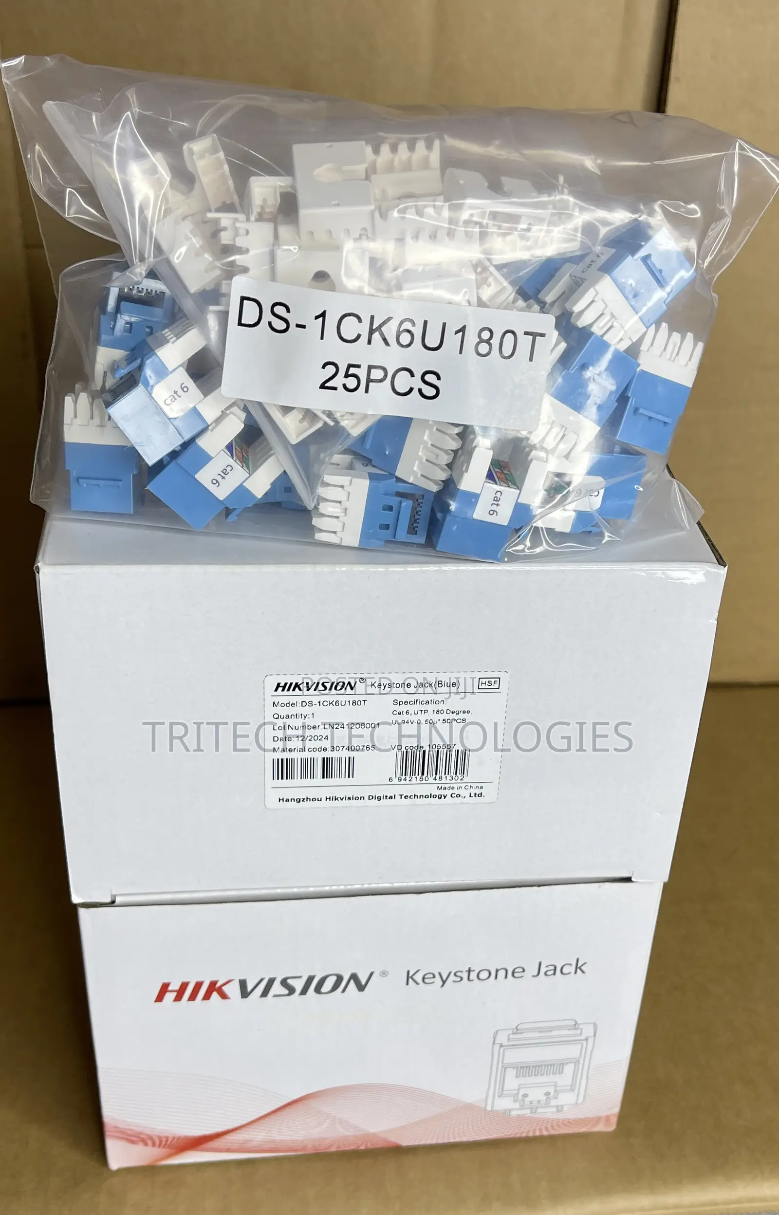 Hikvision Cat6 Keystone (Jack) Cat6