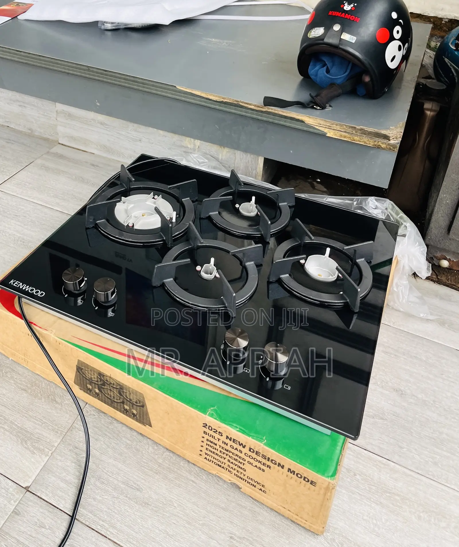 Call or Text Us Kenwood 60cm 4 Gas Hob(Black) 