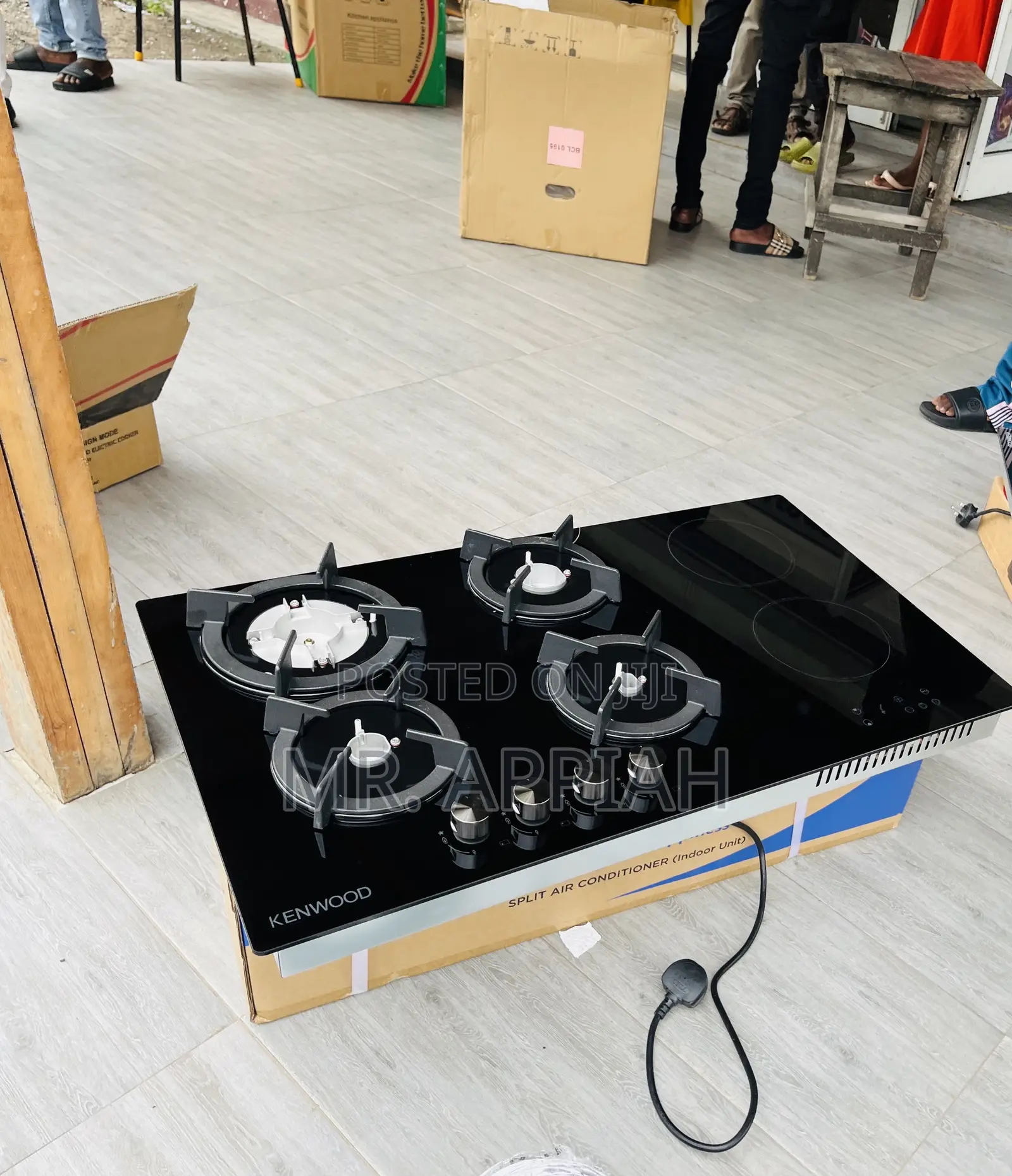 Most Classic Kenwood 90cm 2 Electric + 4 Gas Hob(Black)