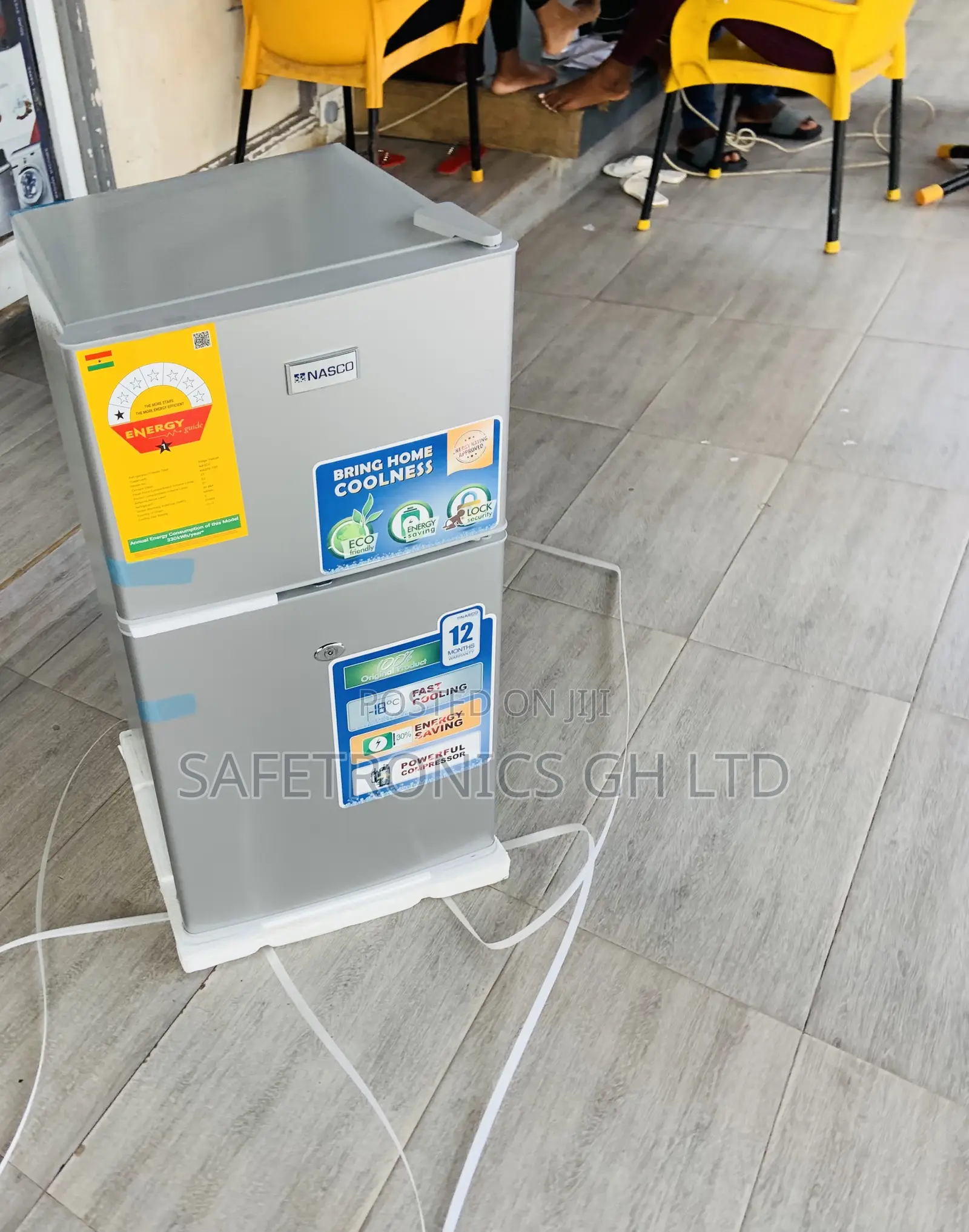 Nasco Eco Friendly Doubledoor Topfreezer Grey 90 Liters