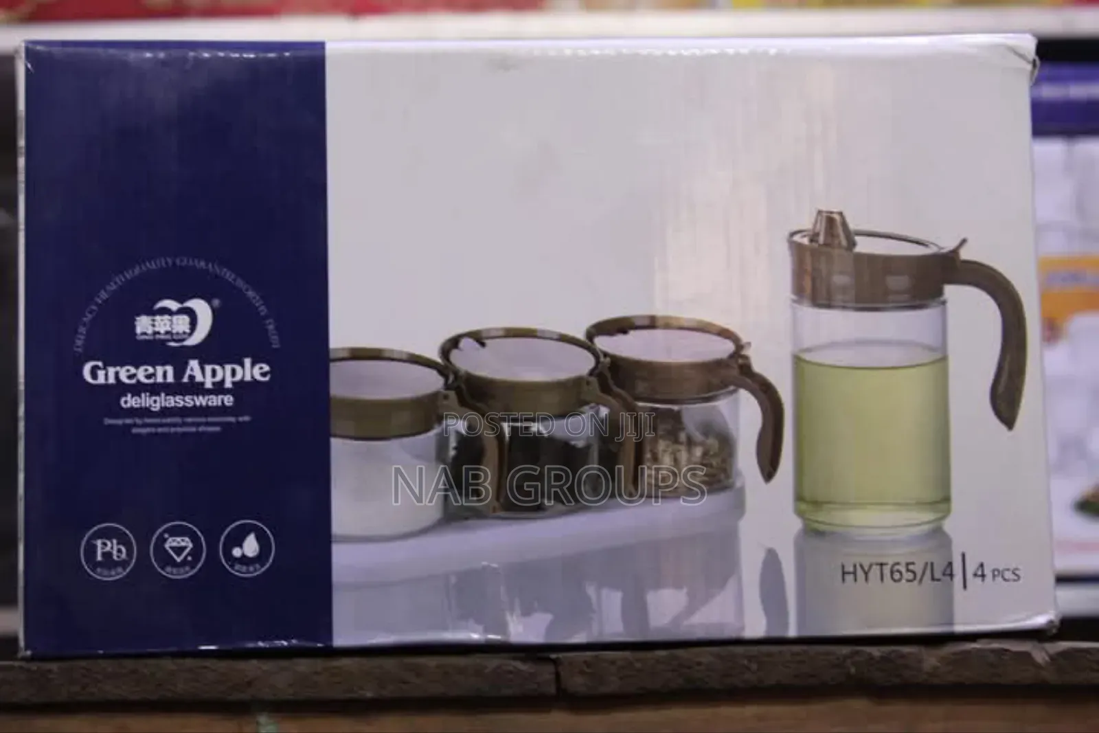 4pcs Storage/ Spice Jars
