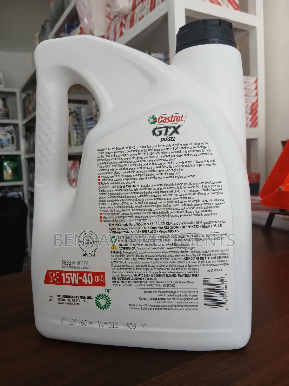 Castrol Gtx Diesel 15w-40 4ltr