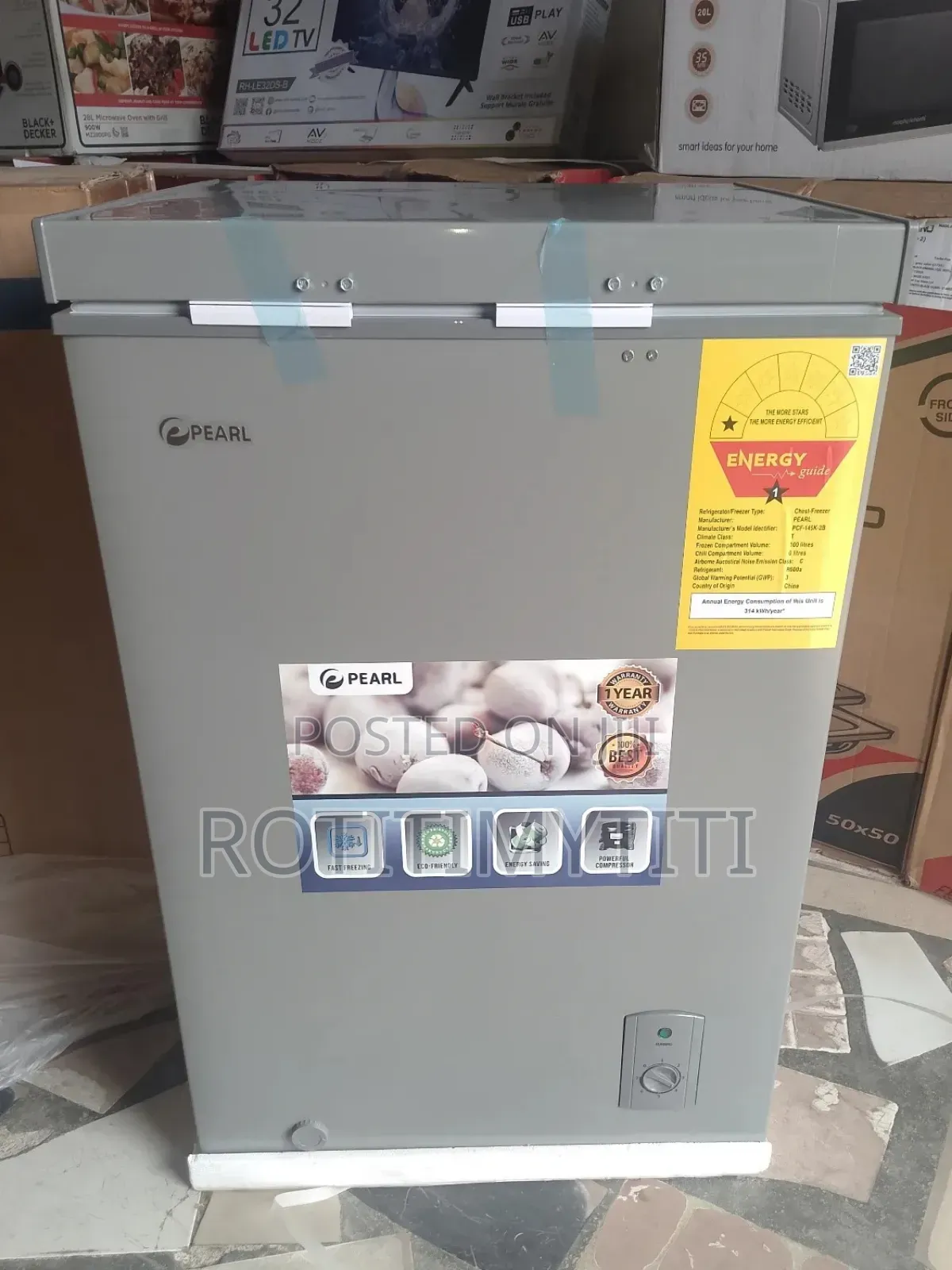 Correct Brand Pearl Chest Freezer 100 Liters