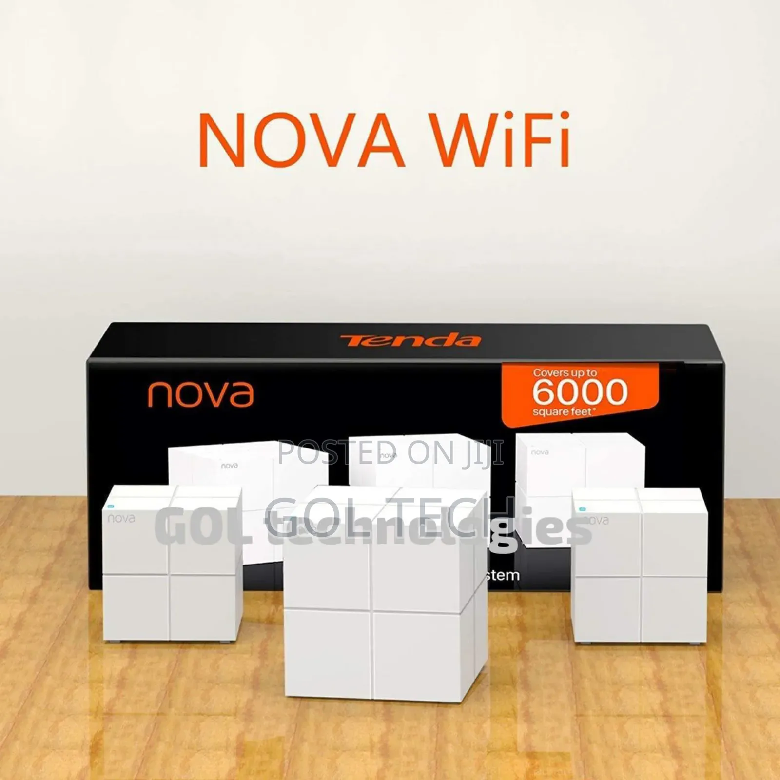 Tenda Nova Mw6 3packs Wifi Mesh 6000 Square Feet High Speed