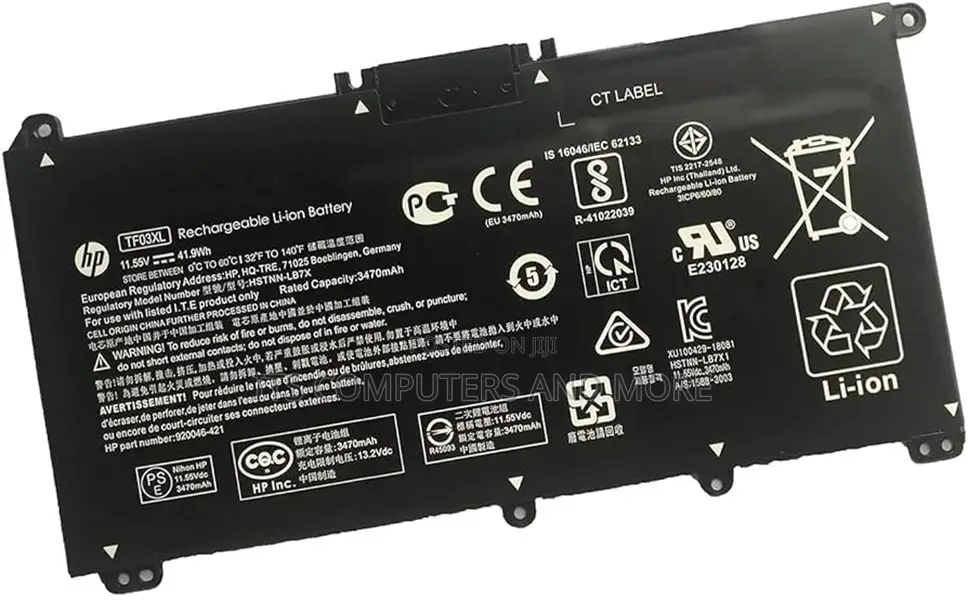 Hp Tf03xl/Ht03xl Battery