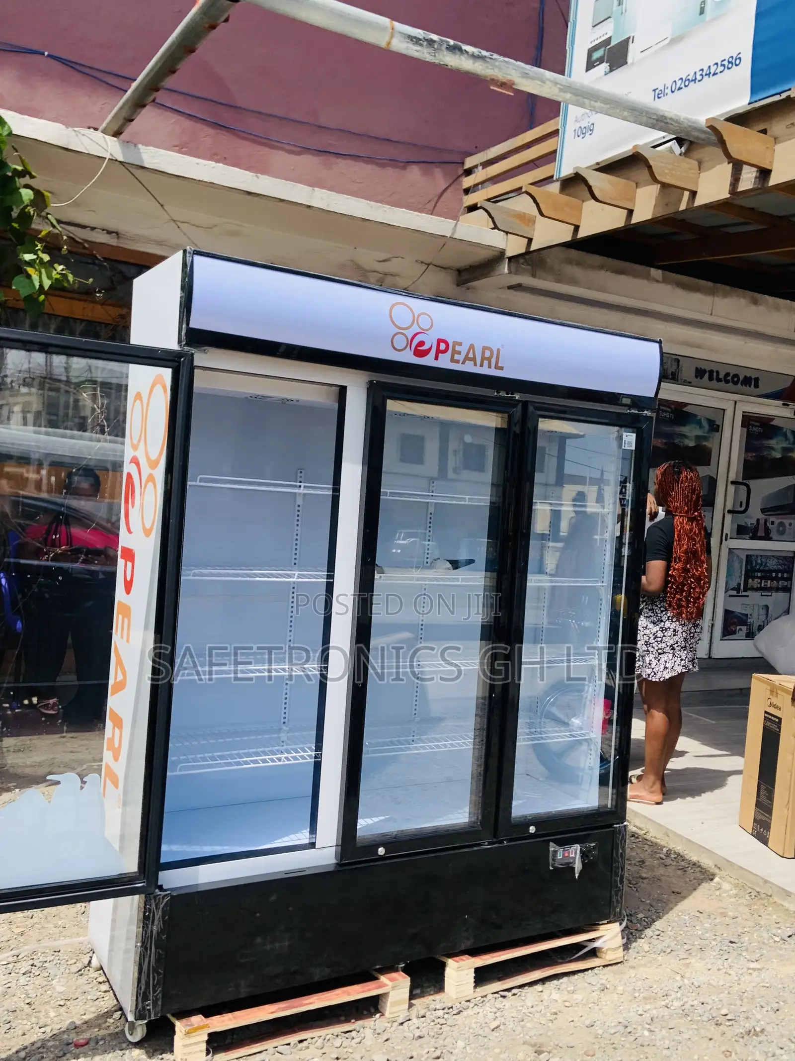 Order PVC-150 Pearl Display 3 Glass Doors Fridge