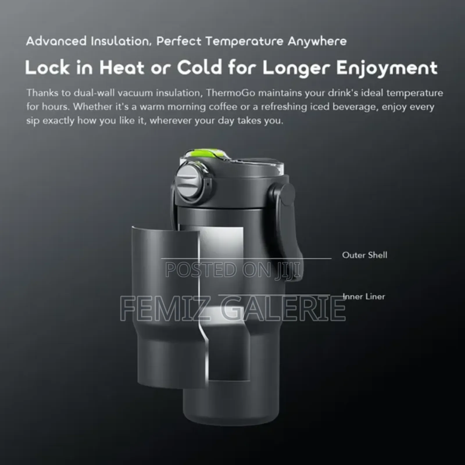 Oraimo Thermogo 750ml Stainless Steel Insulated Thermos