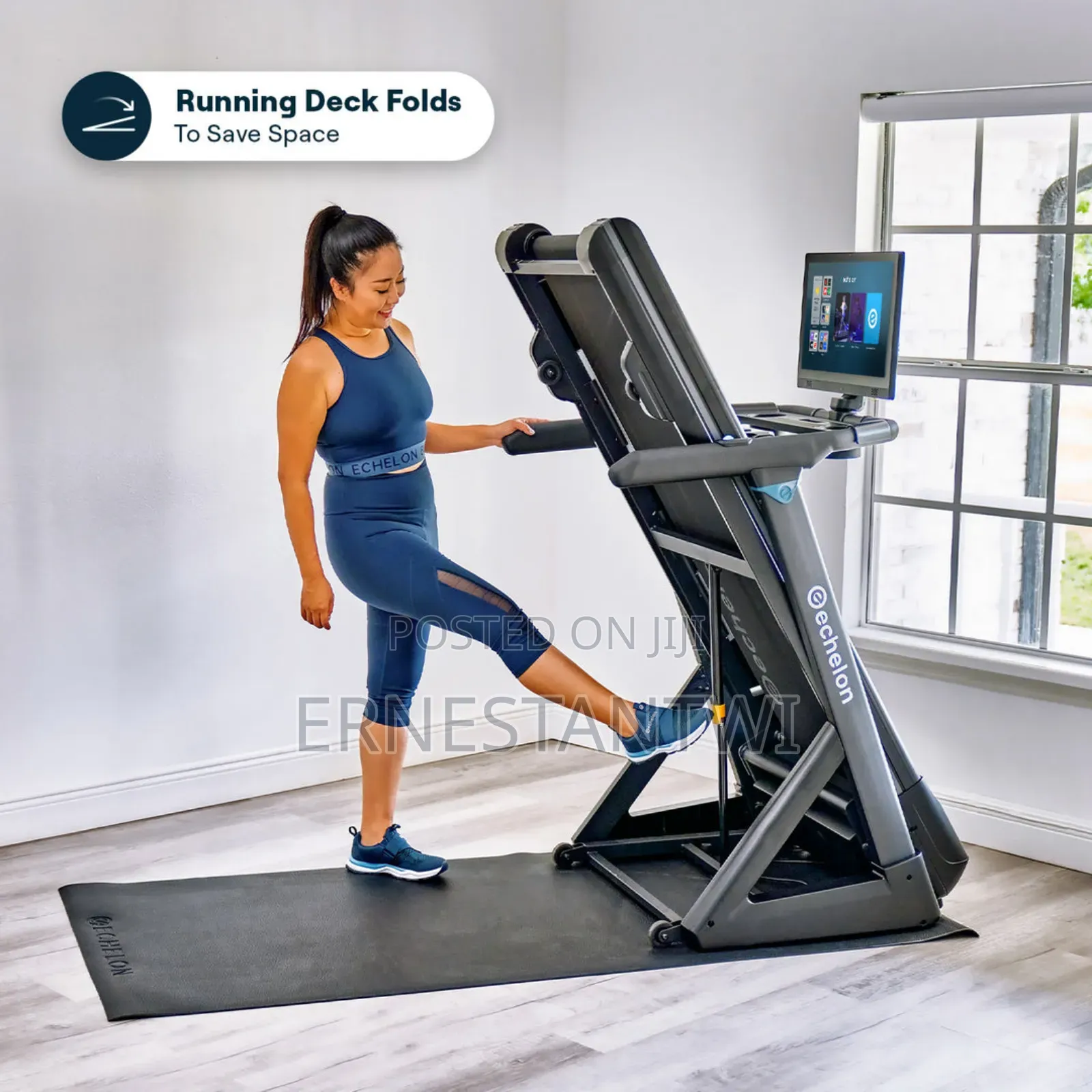 Fully Digital Echelon Treadmill With a Wide Screen From Uk