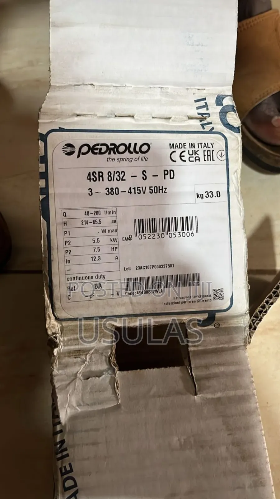 Water Pump Pedrollo Borehole Pump