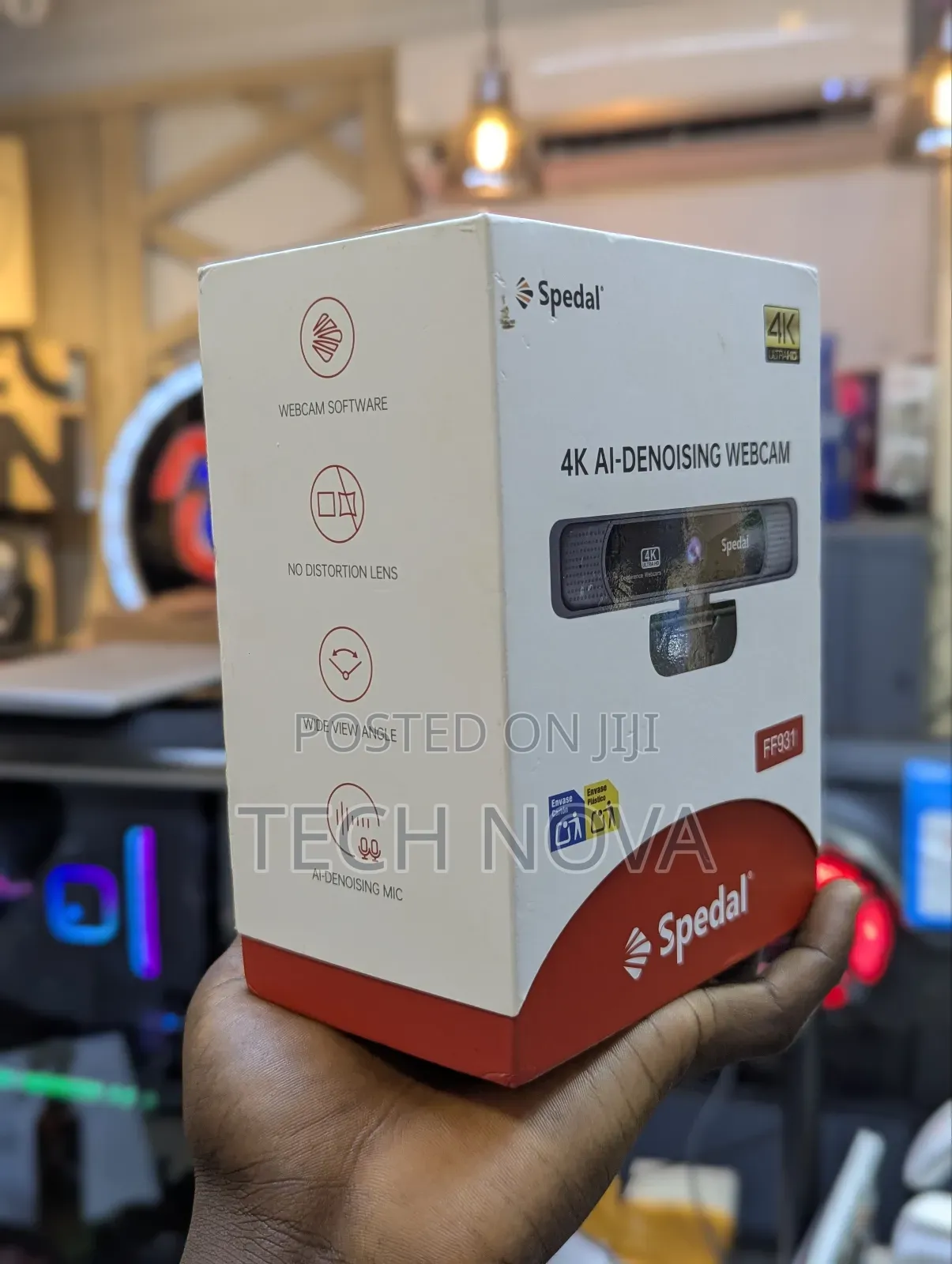 Spedal Uhd Webcam With Built-in Ai Noise Reduction