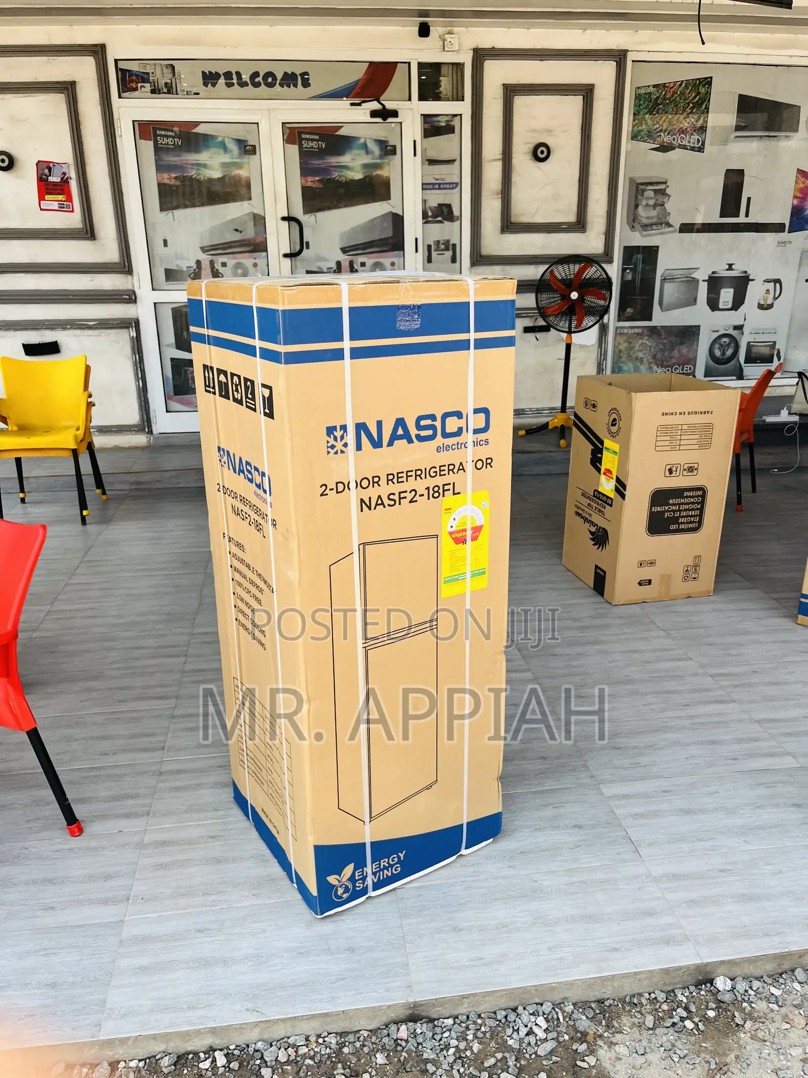 Convenient Nasco F2-18fl Double Door Electric Fridge 