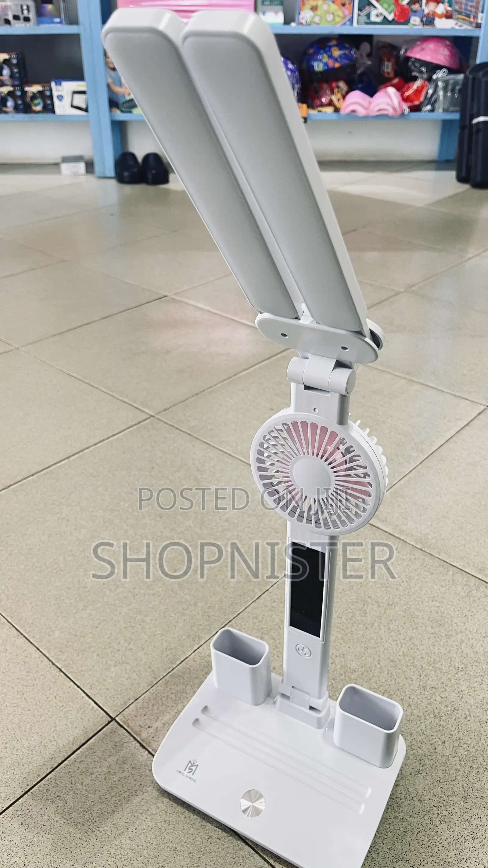 Led Digital Clock Fan and Clock Desk Lamp