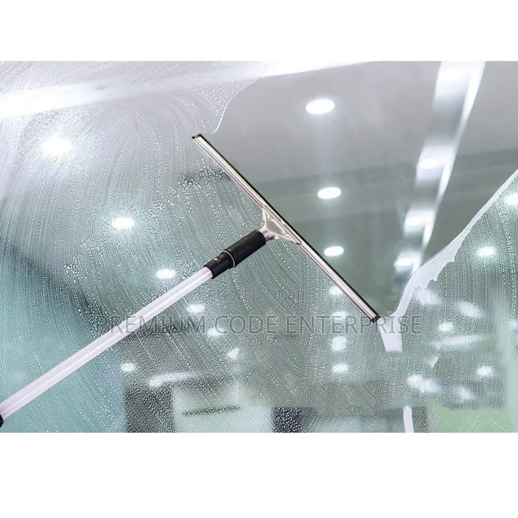 Glass Squeegee With Adjustable Stainless Steel Handle