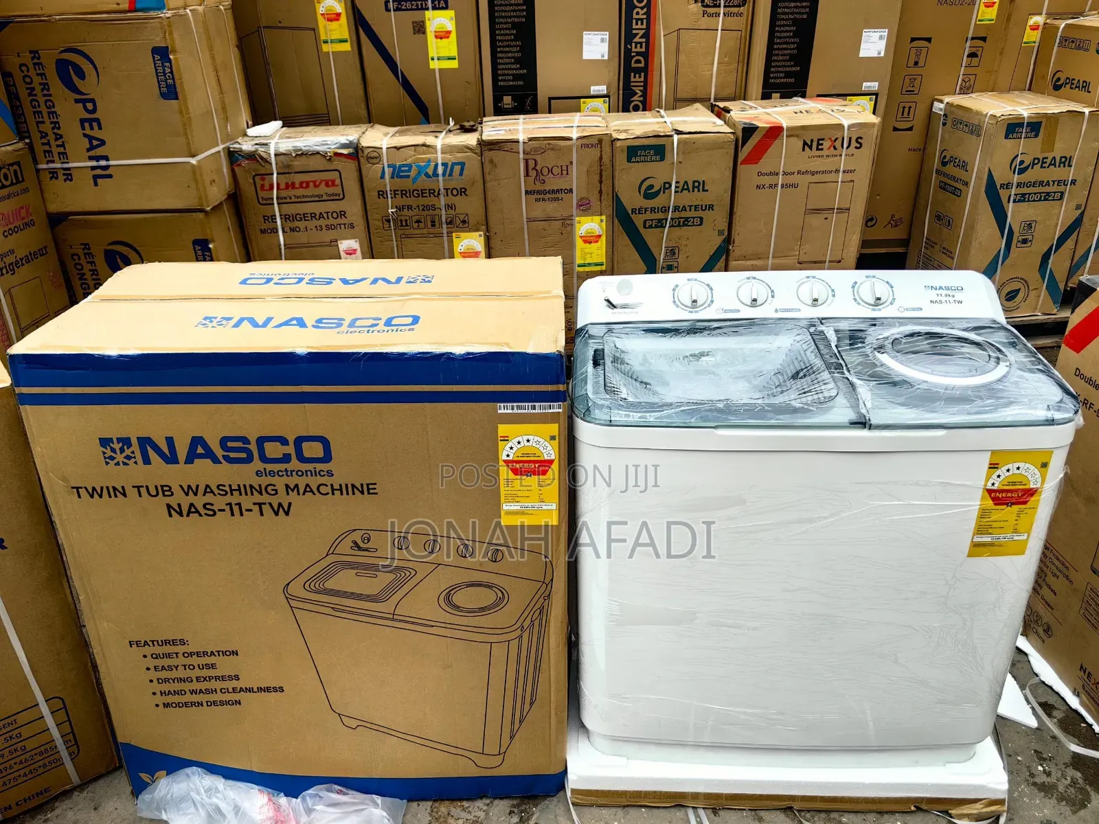 . Nasco 11kg Twin Tub Washing Machine (Mta11-Twi)
