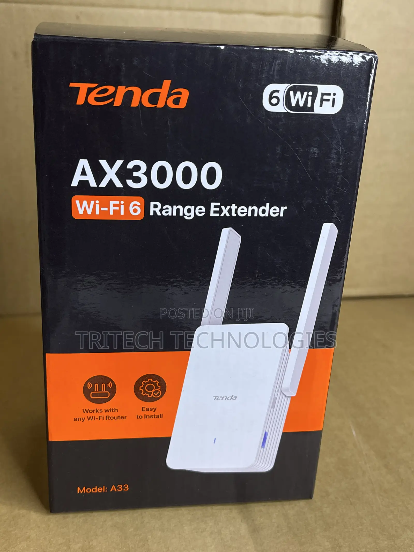 Tenda A33 Dual-Band Ax3000 Network Extender Ultrafast Wi-Fi6