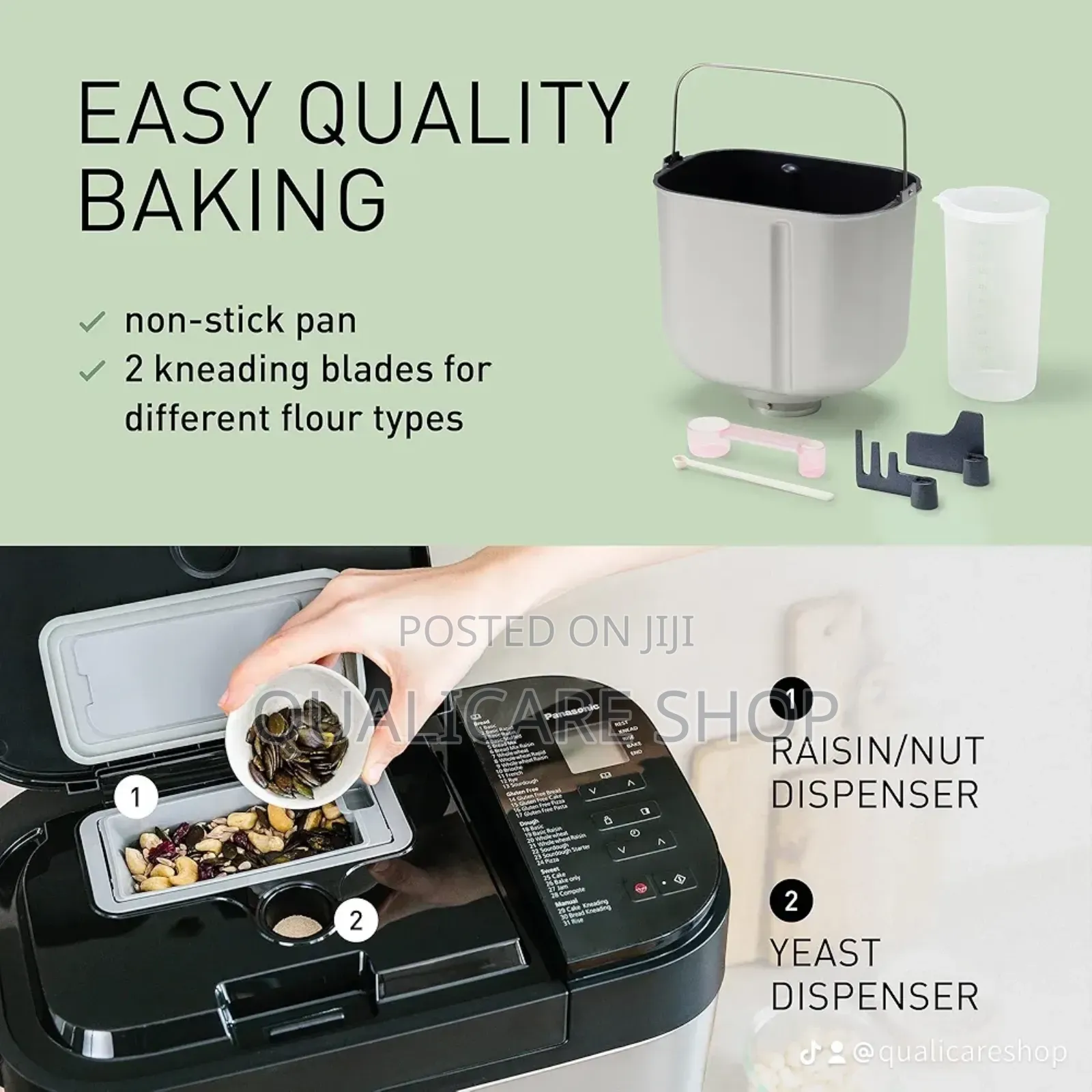 Panasonic Fully Automatic Bread Maker/Machine - Silver