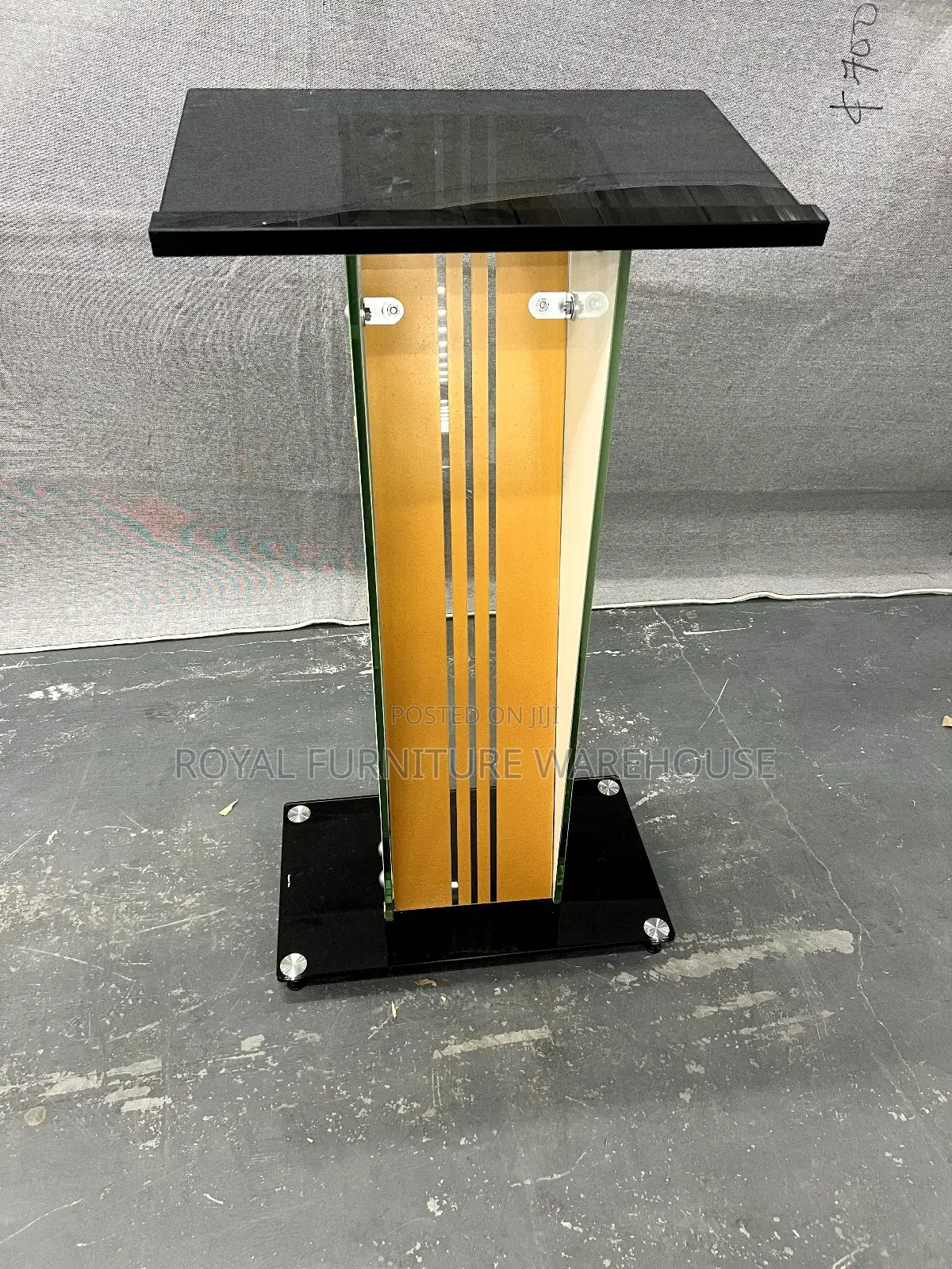 Classic Tempered Glass Preaching Pulpit