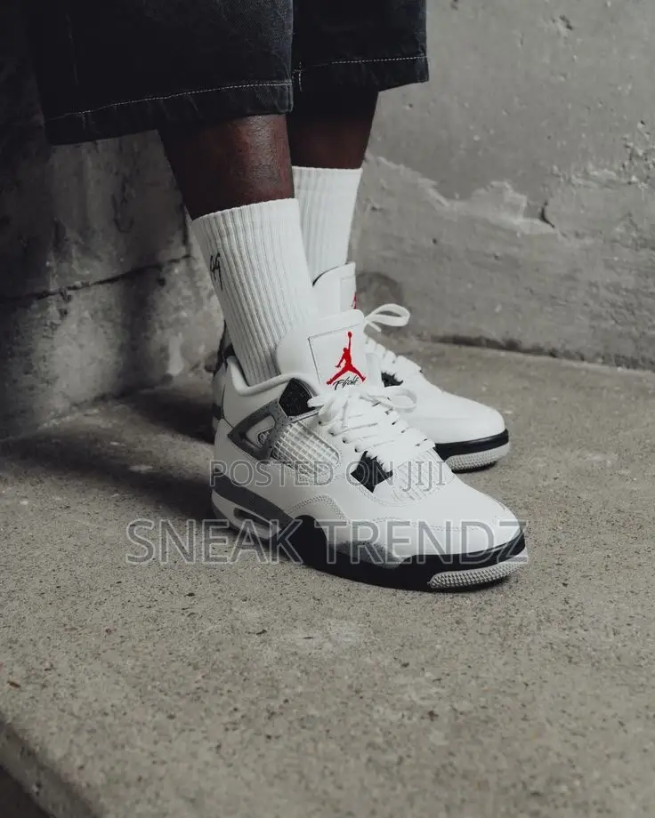 Air Jordan R4 Cement White