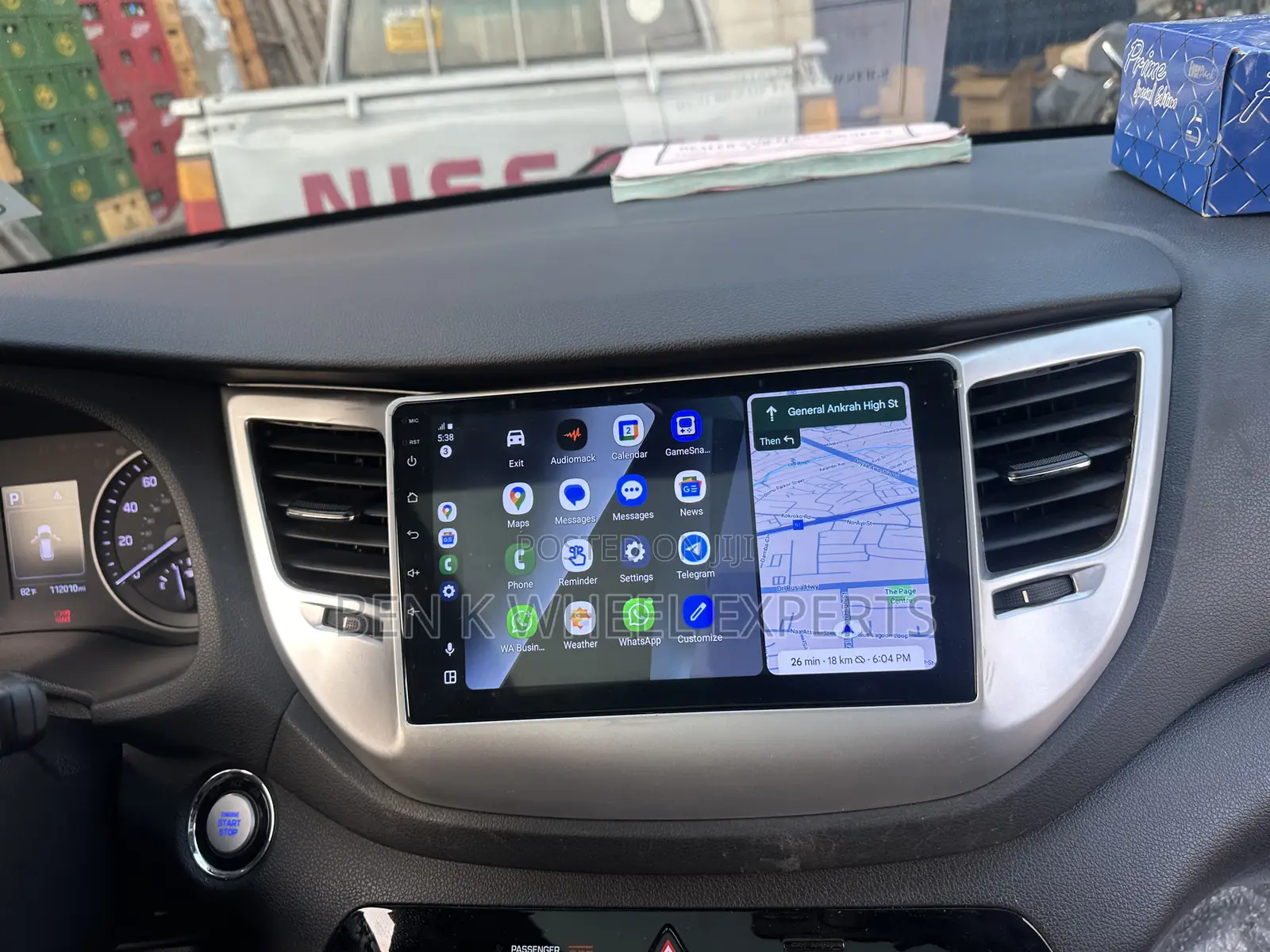 Hyundai Tucson Android Auto Carplay Screen