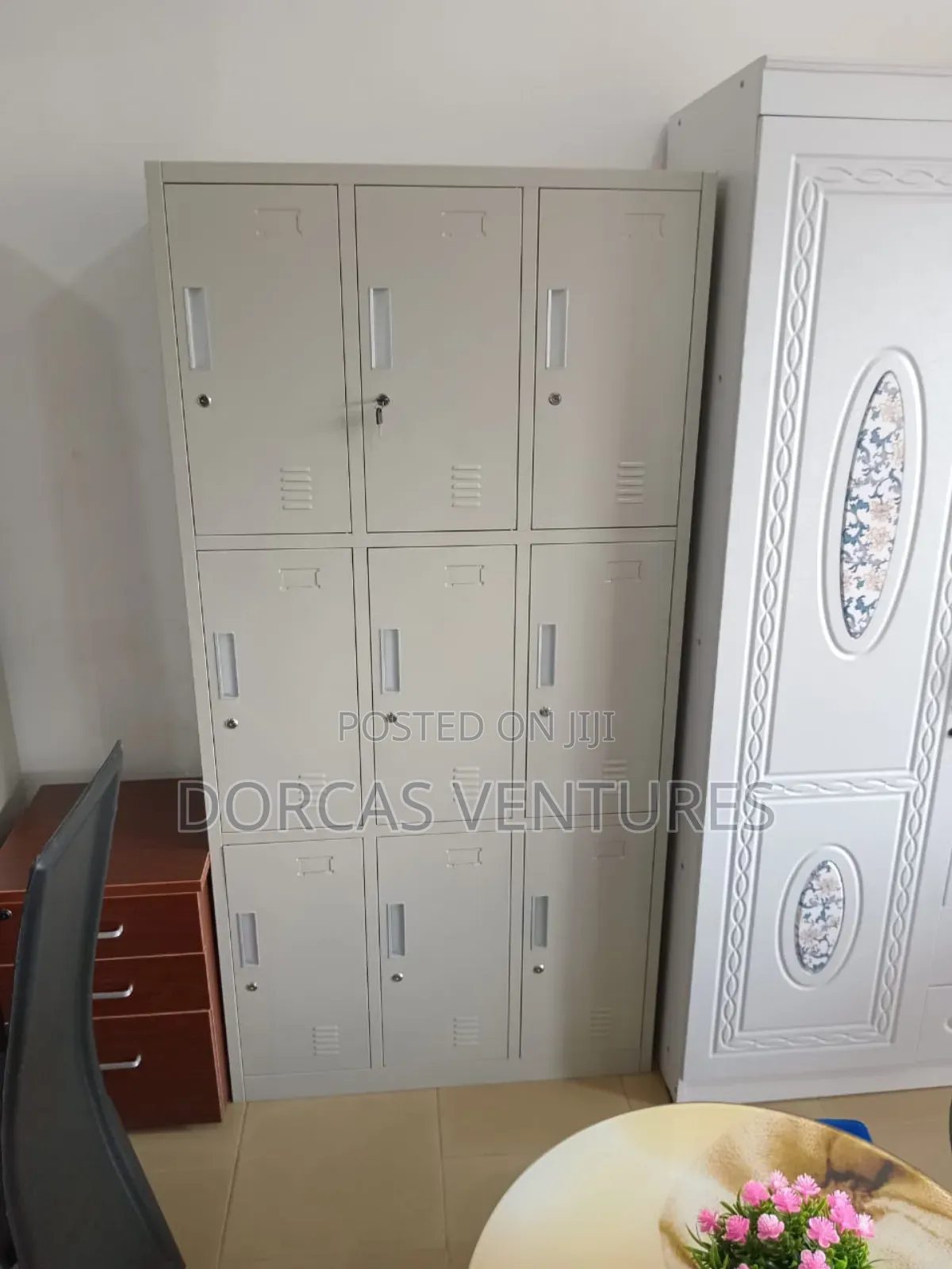 Workshop and School 9 Doors Cabinet