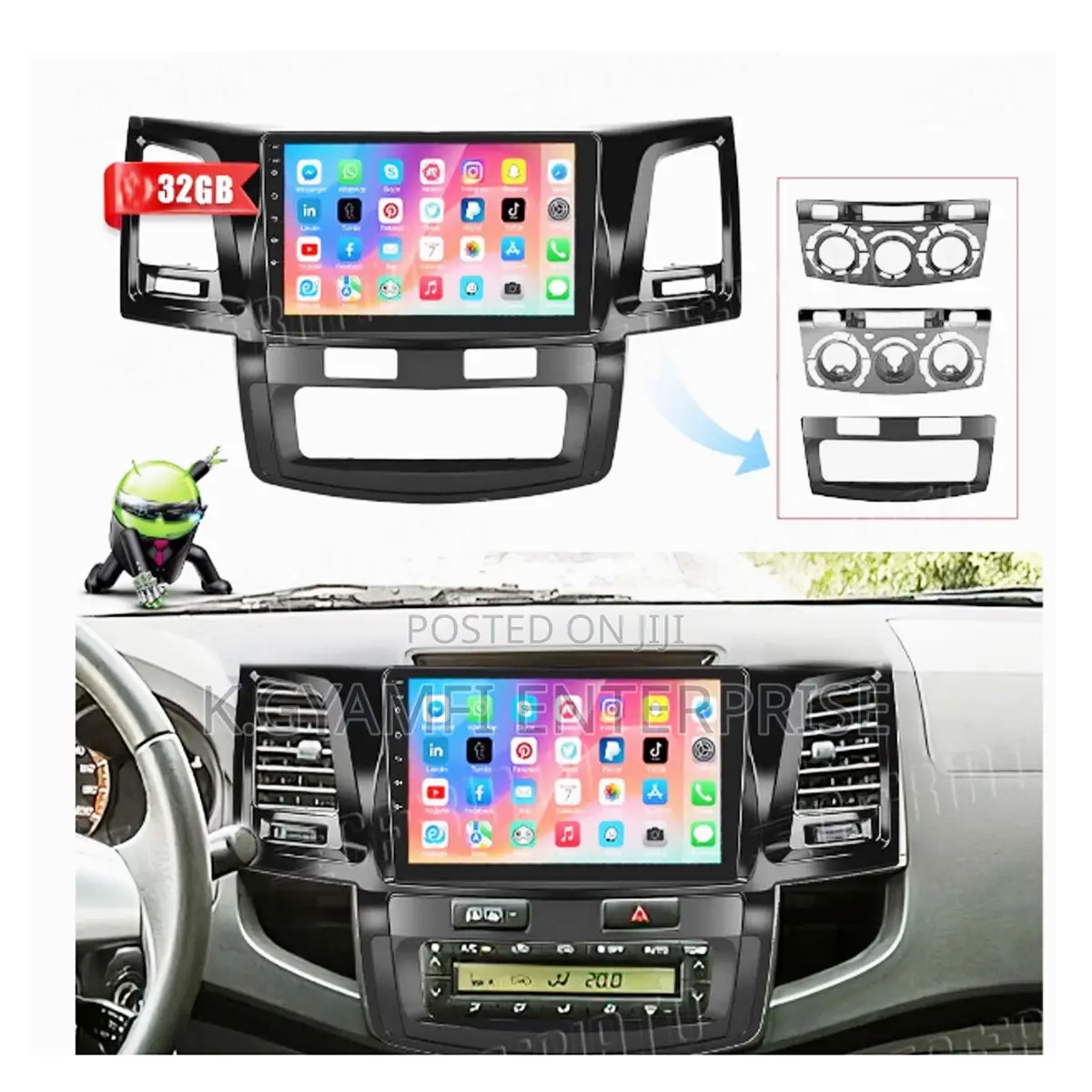 Quality Android Car Tape for Toyota Hilux 2004-2015