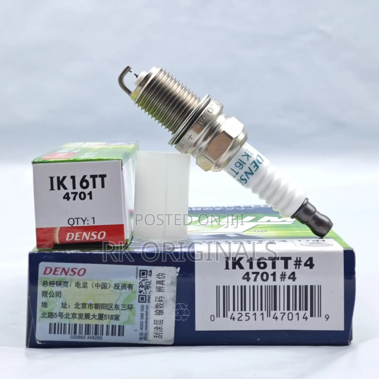Denso 4701 Double Iridium Plugs 16 Short Thread From Japan