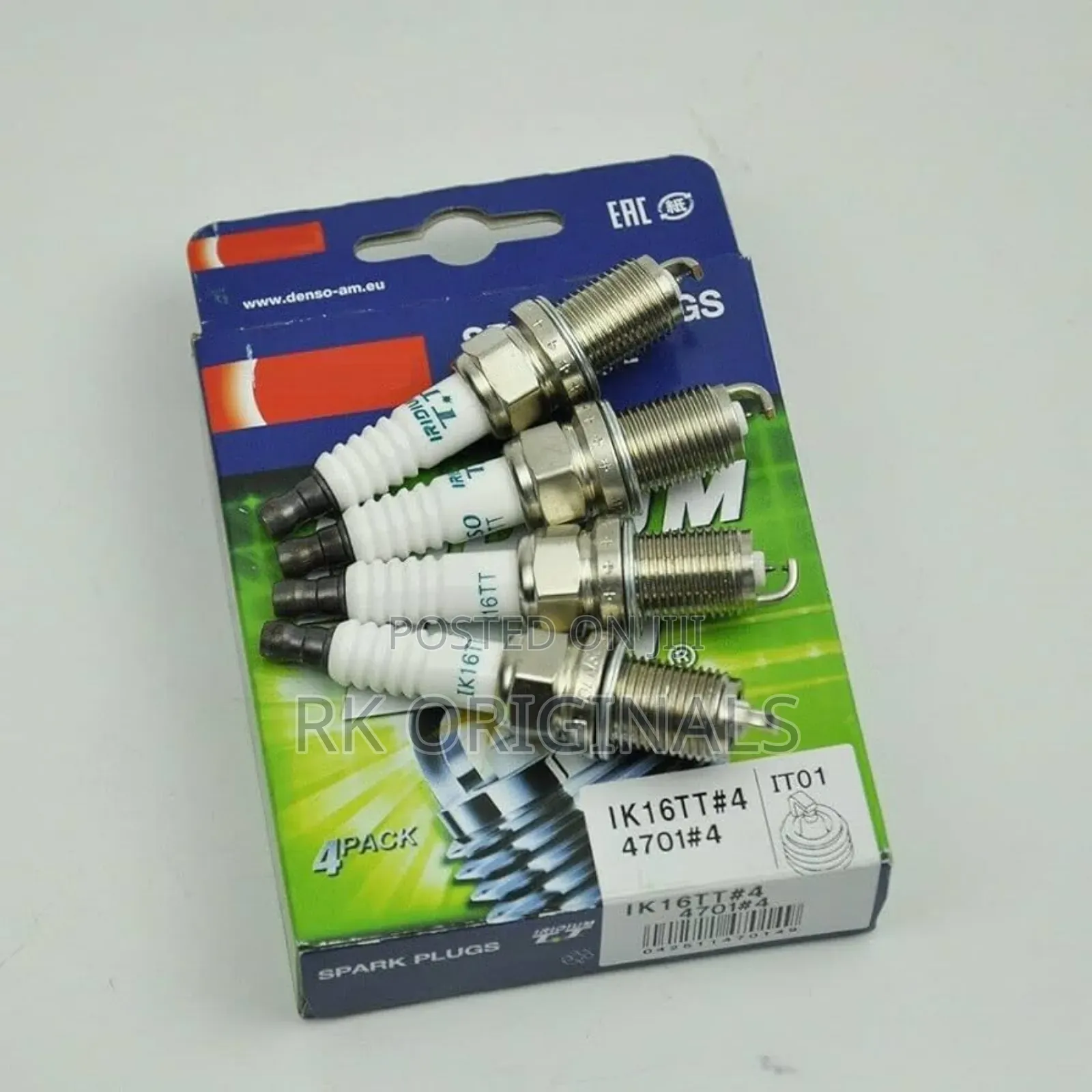 Denso 4701 Double Iridium Plugs 16 Short Thread From Japan