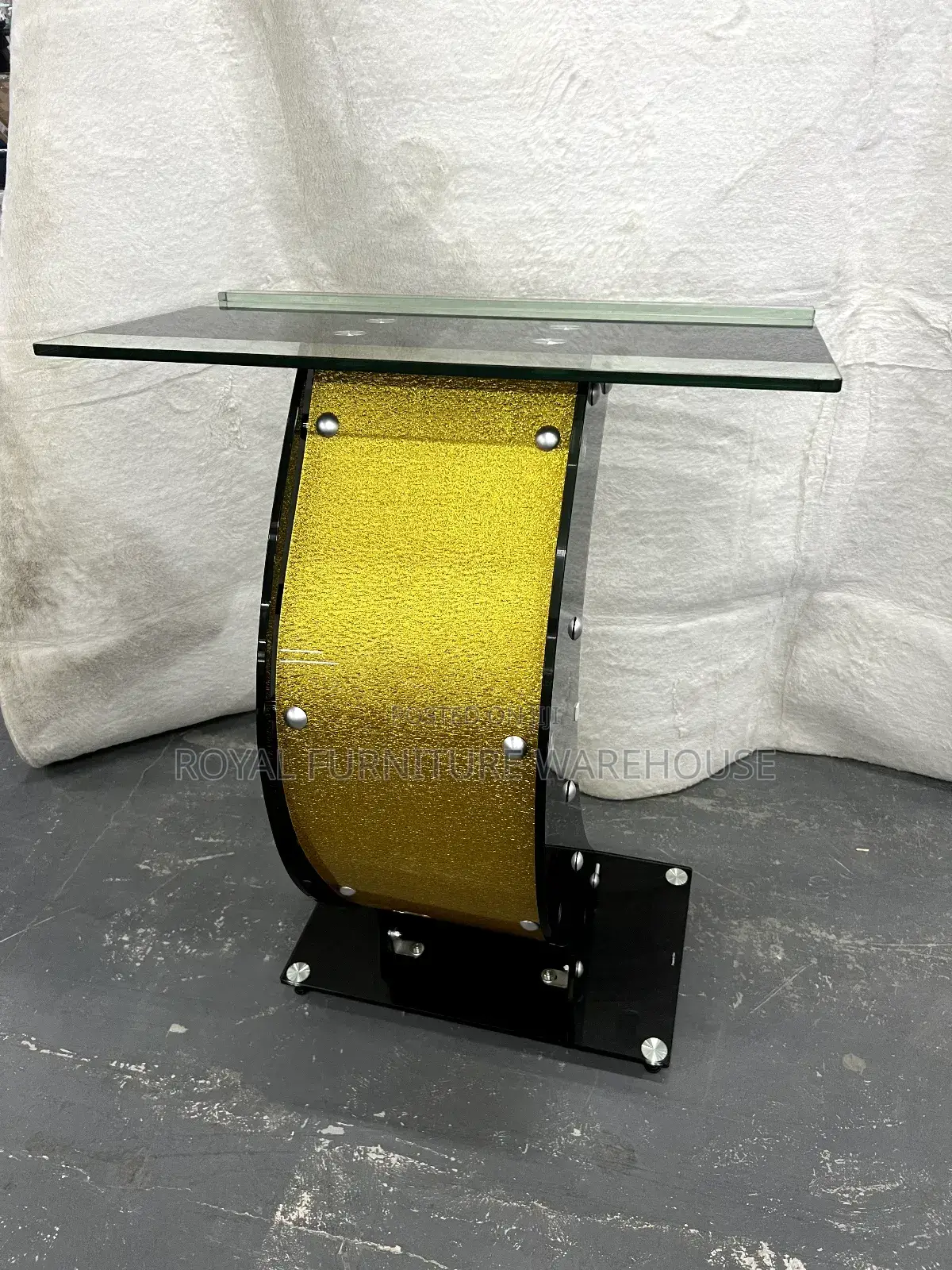 Fully Tempered Glass Curved Preaching Pulpit