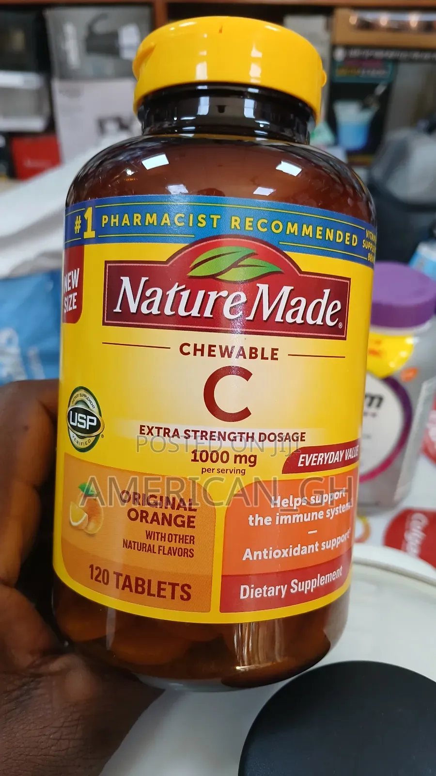 Nature Made Chewable C 100mg , 120 Tab