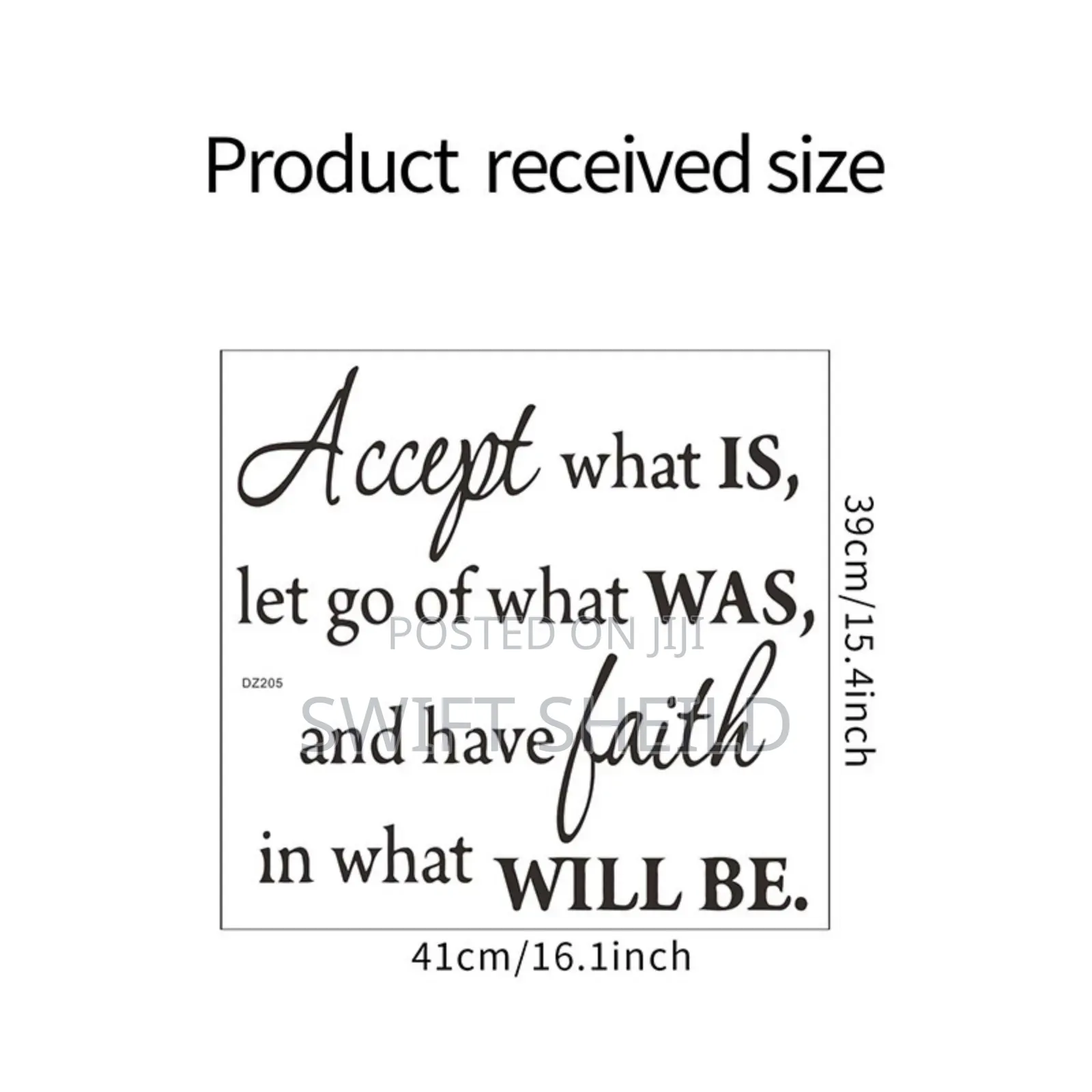 Positive Quote Wall Sticker