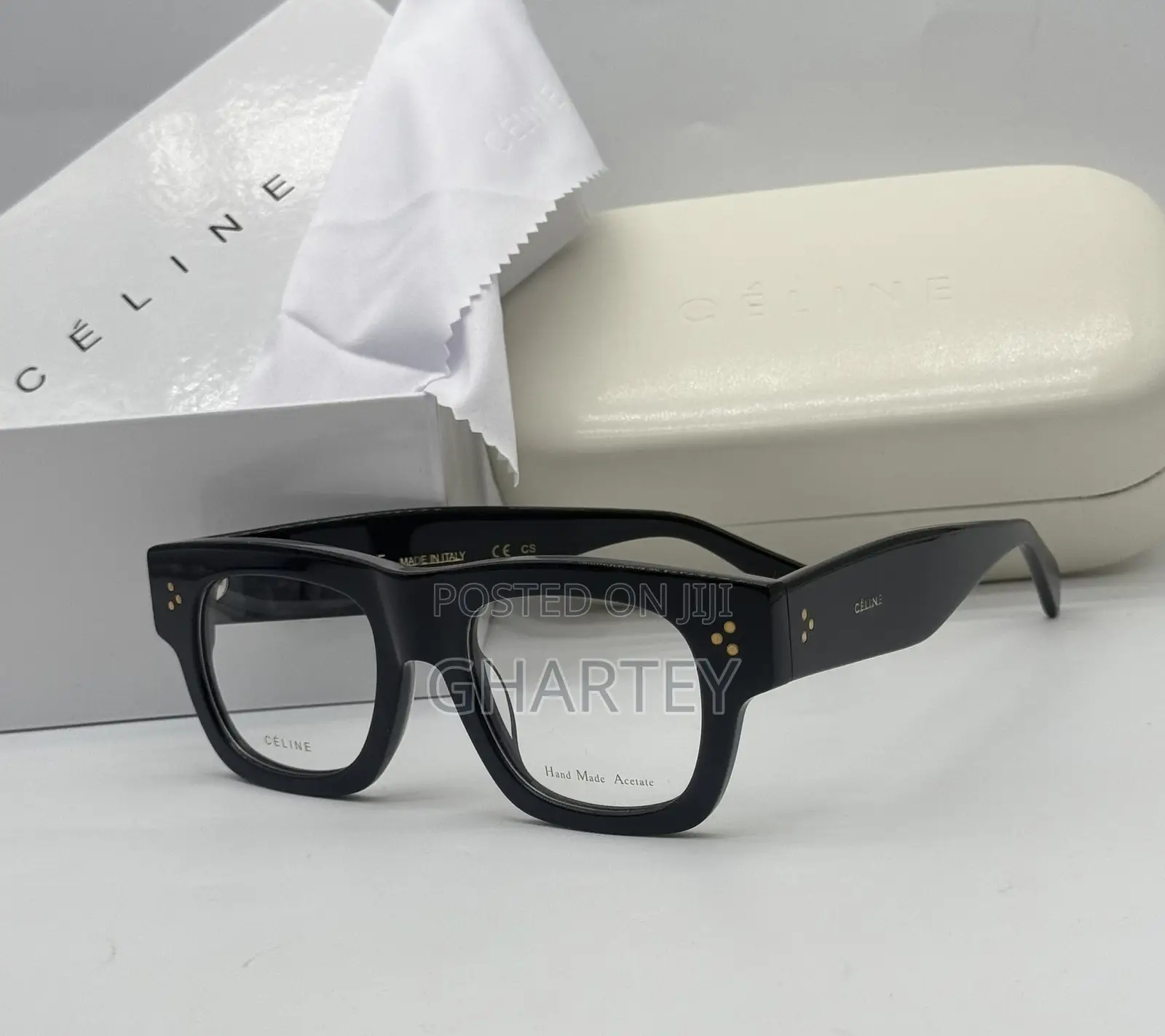 Celine Square Luxury Glasses - Dark Plain Glasses