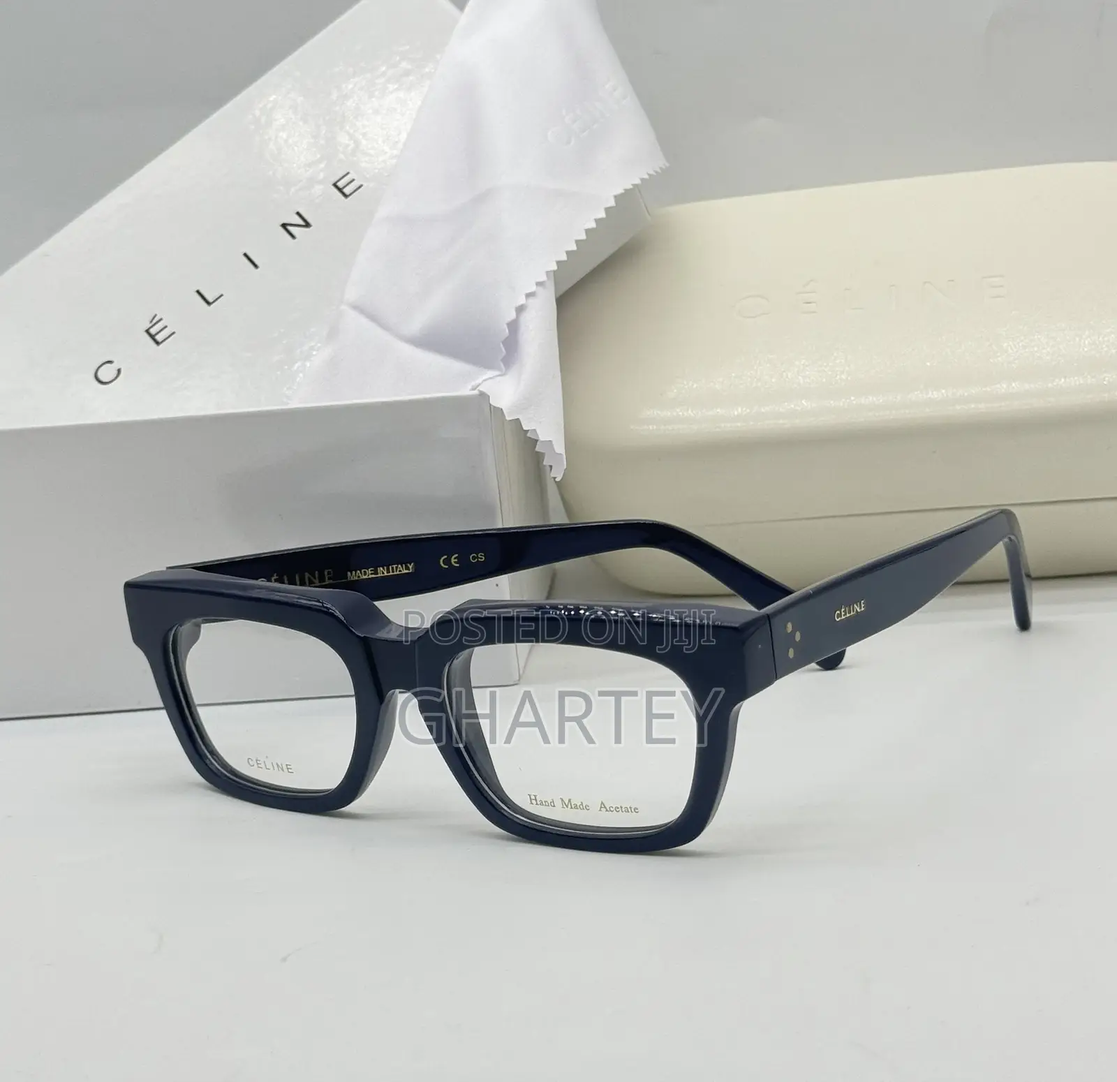 Square Celine Sunglasses - Red Blueblack