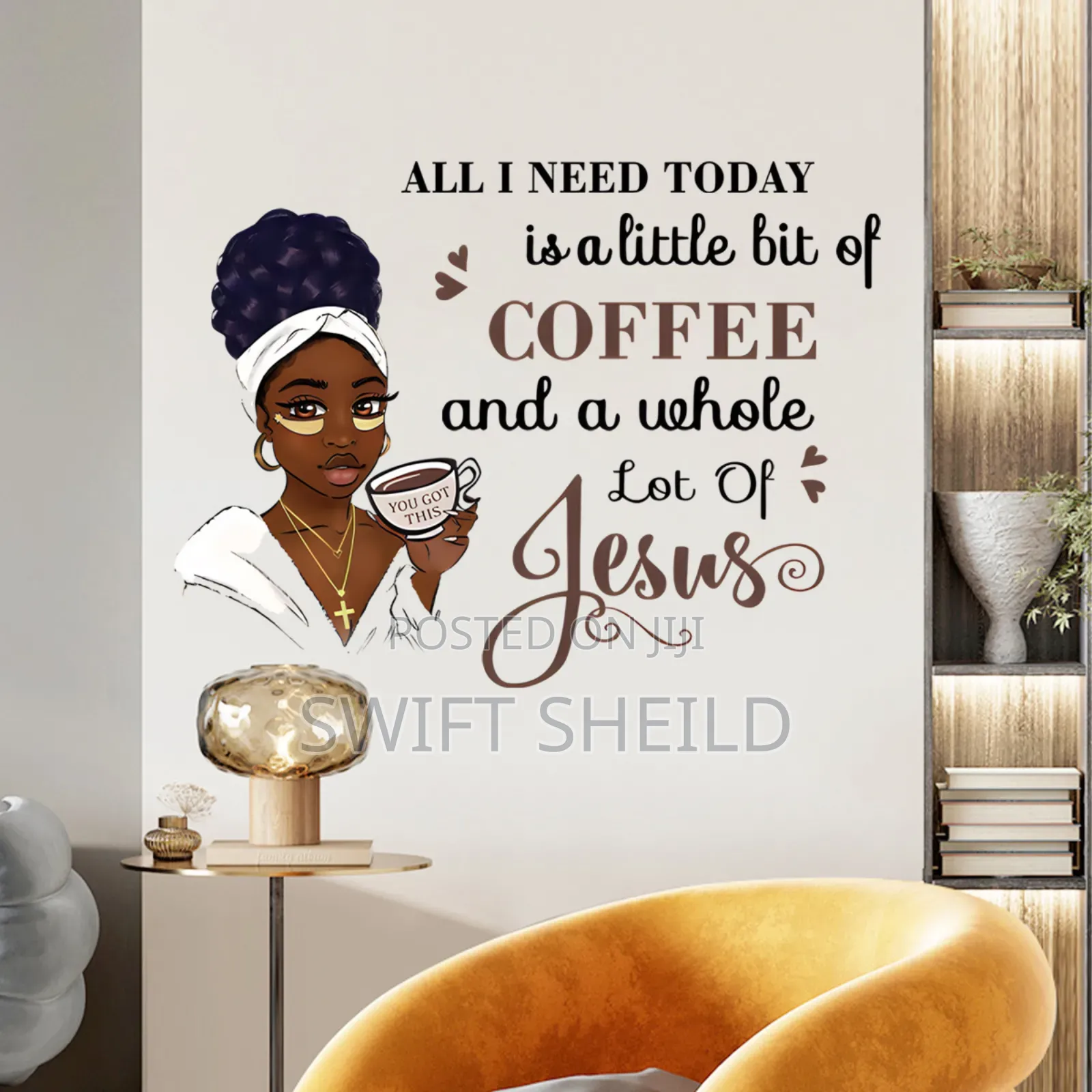 Wall Sticker (Little Coffee More of Jesus)