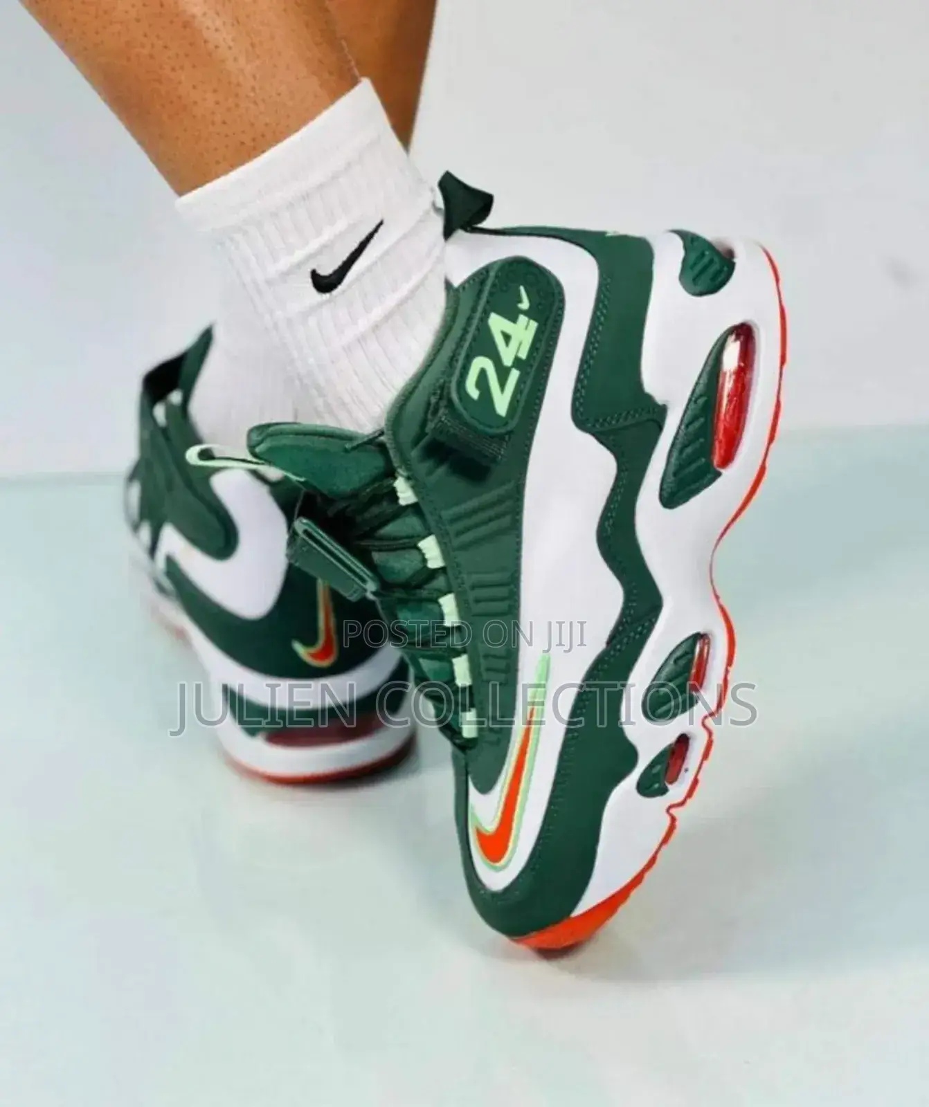 Nike Air Max Griffey 24 Green White and Orange