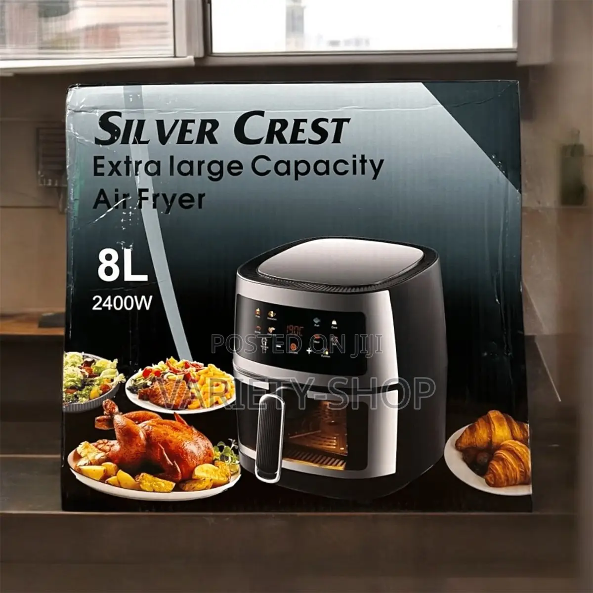 Sleek 8l Silver Crest Air Fryer