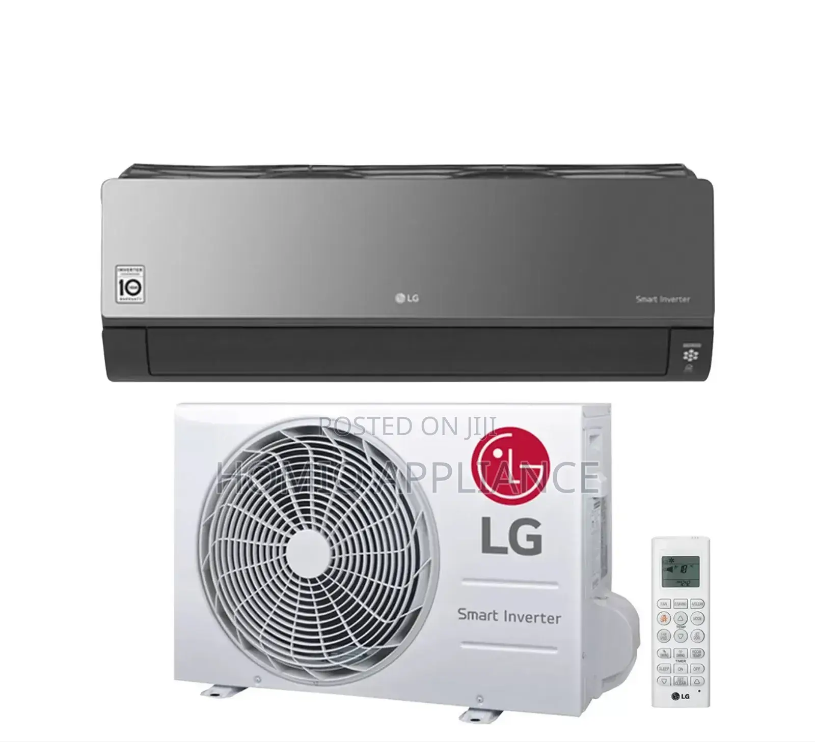 Lg 2.5hp R410a Artcool Dual Inverter Ac Black Colour