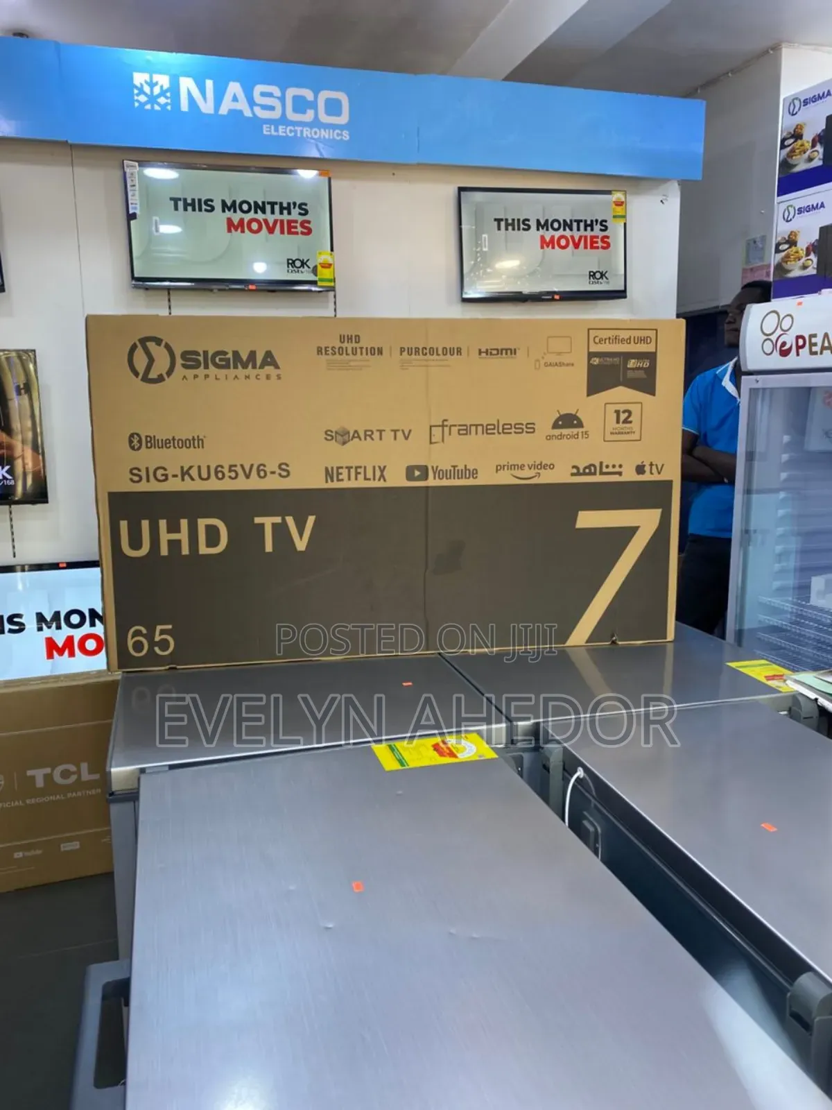 Smart Android Sigma Tv Uhd Available as Seen