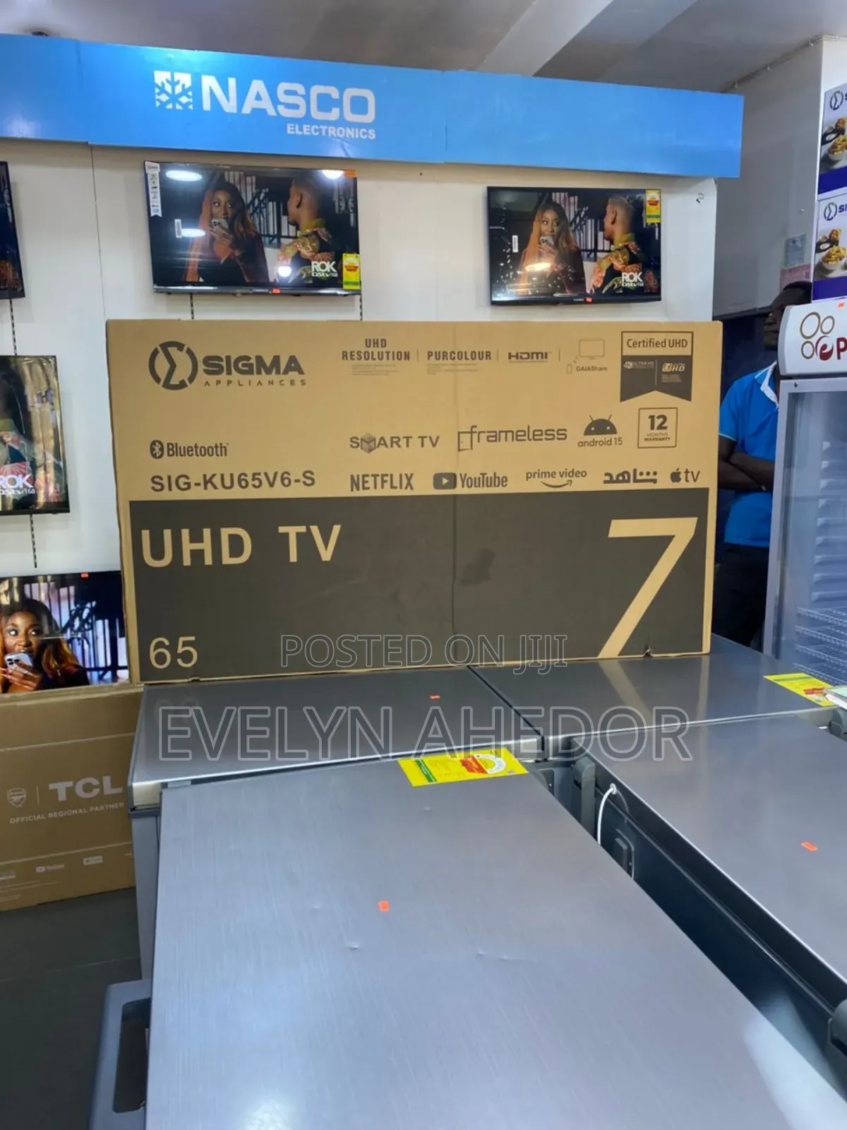 Smart Android Sigma Tv Uhd Available as Seen