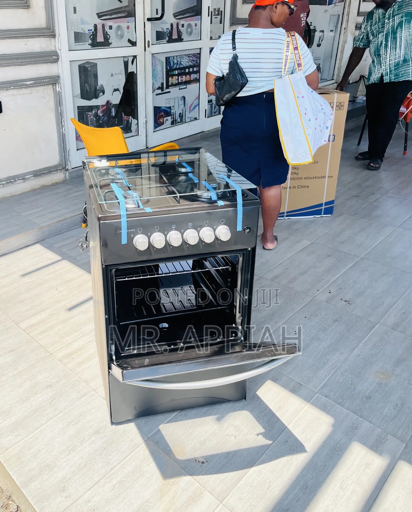 Excellent Volcano50x50 Gas Oven With Glass Lid,Oven Grill