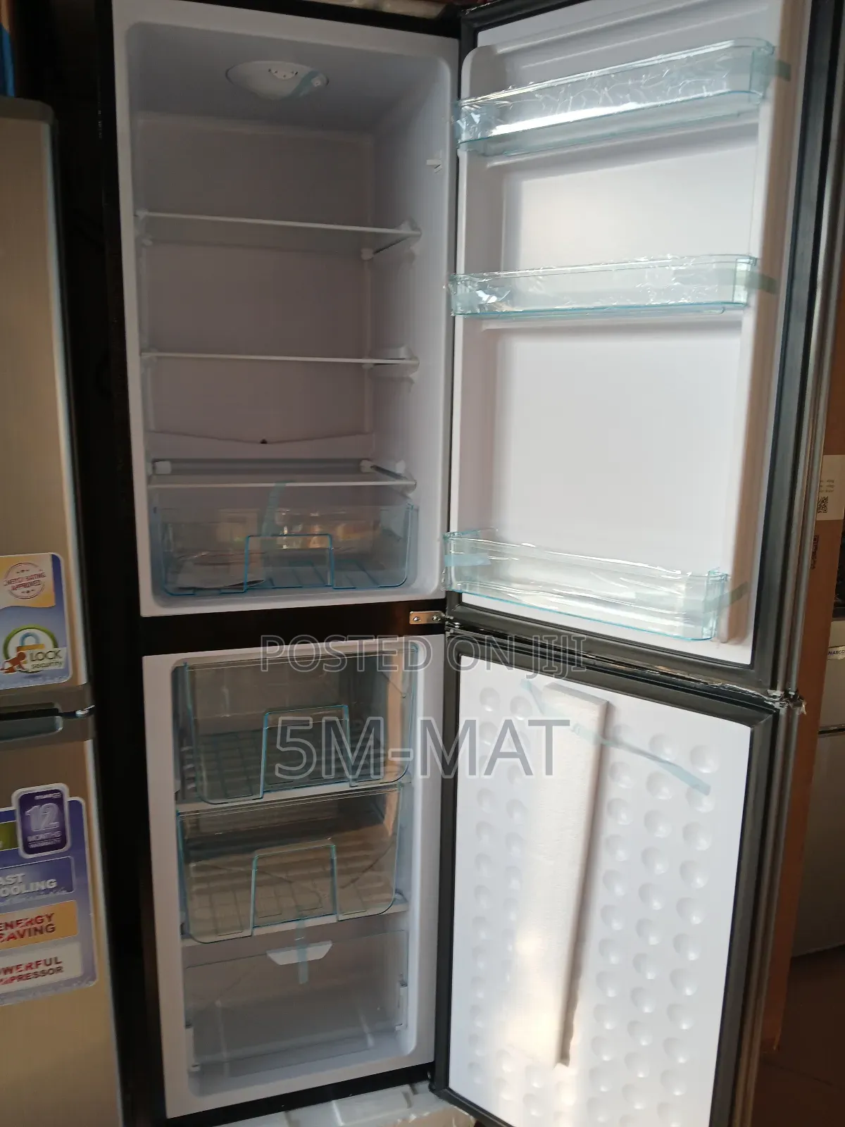 Dark Gray Nasco 196ltrs Bottom Freezer Refrigerator